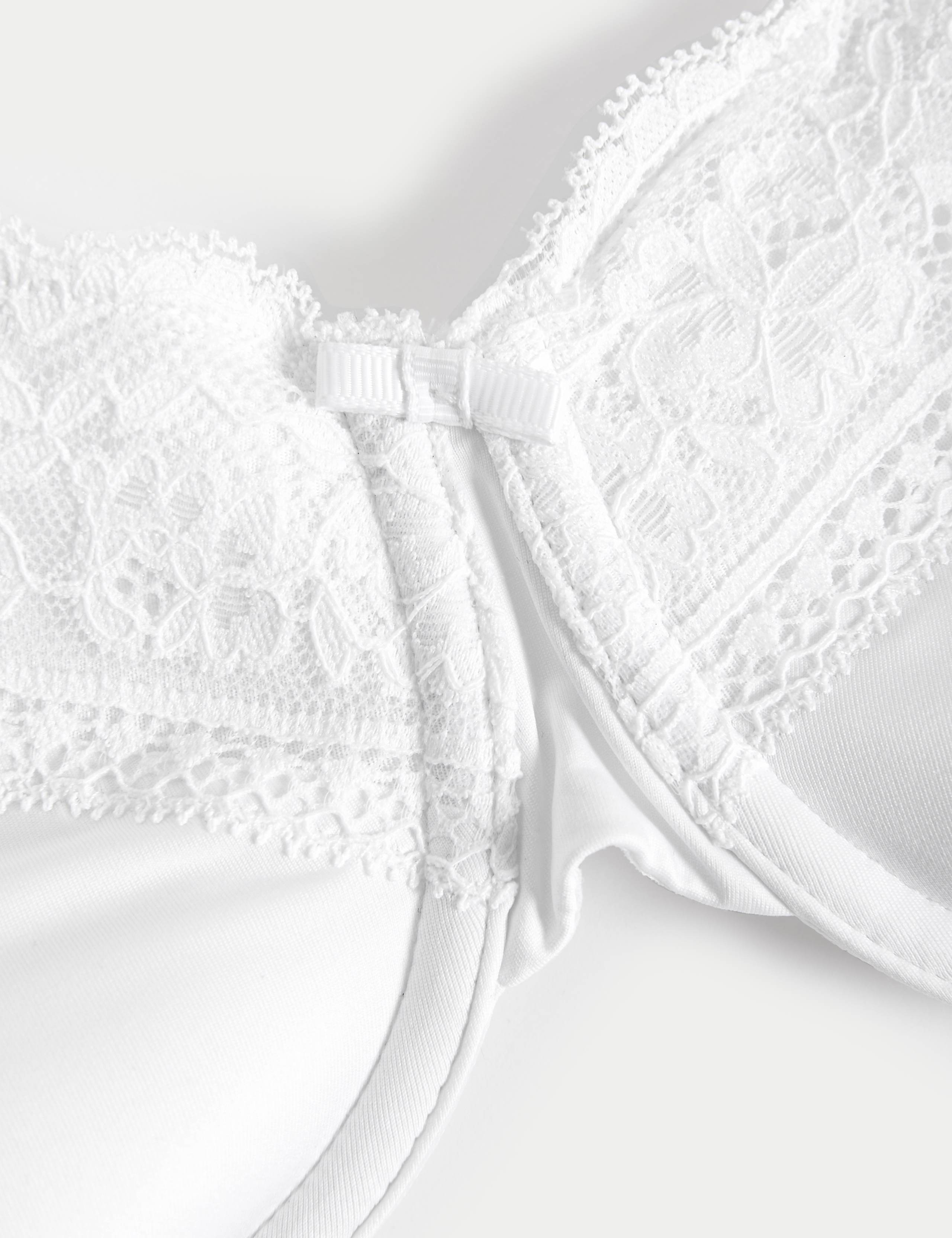Lace Trim Padded Full Cup Wired Bra A-E 6 of 7