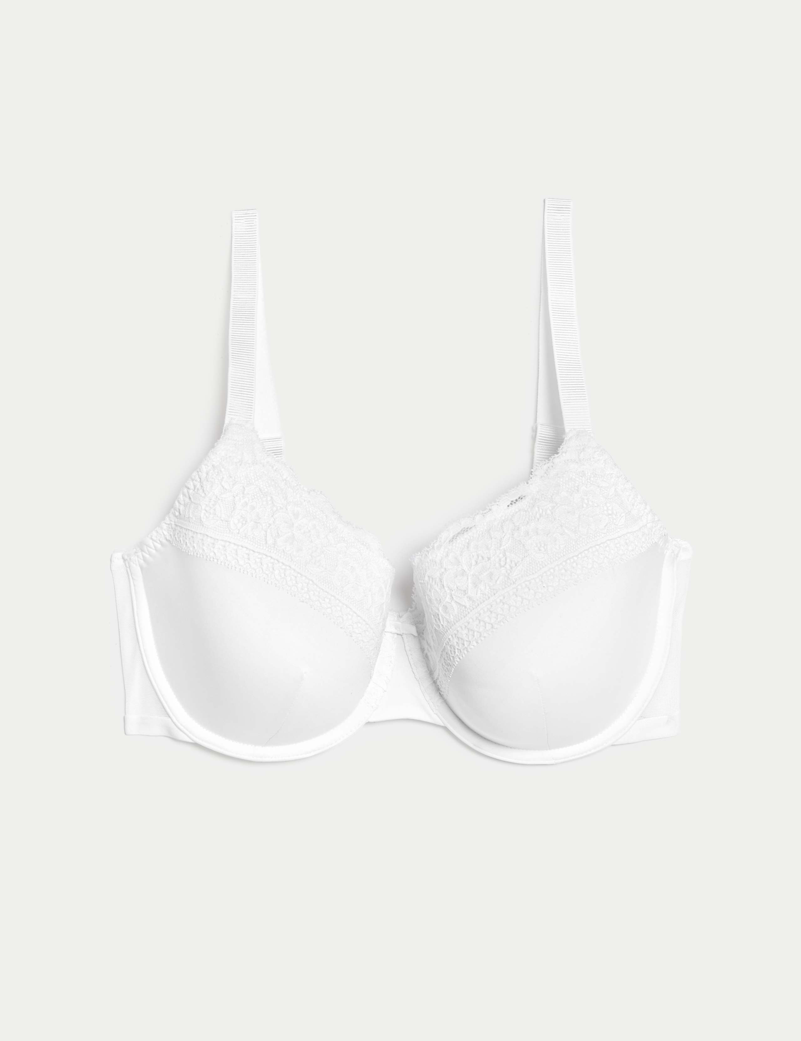 Lace Trim Padded Full Cup Wired Bra A-E 2 of 7