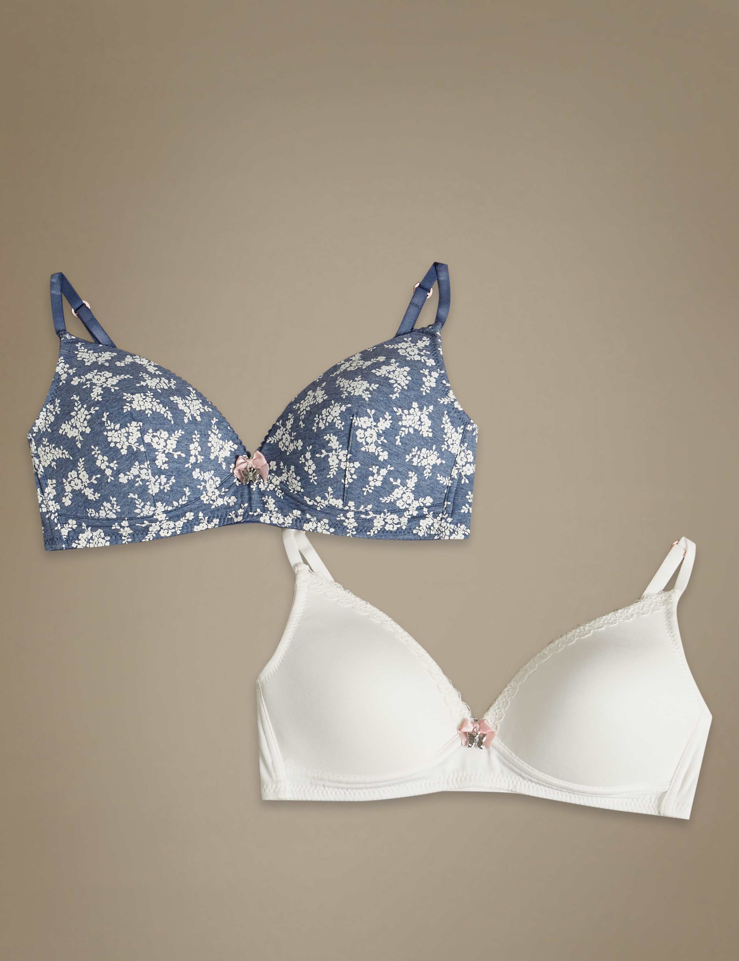2 Pack Padded Full Cup First Bras 1 of 2