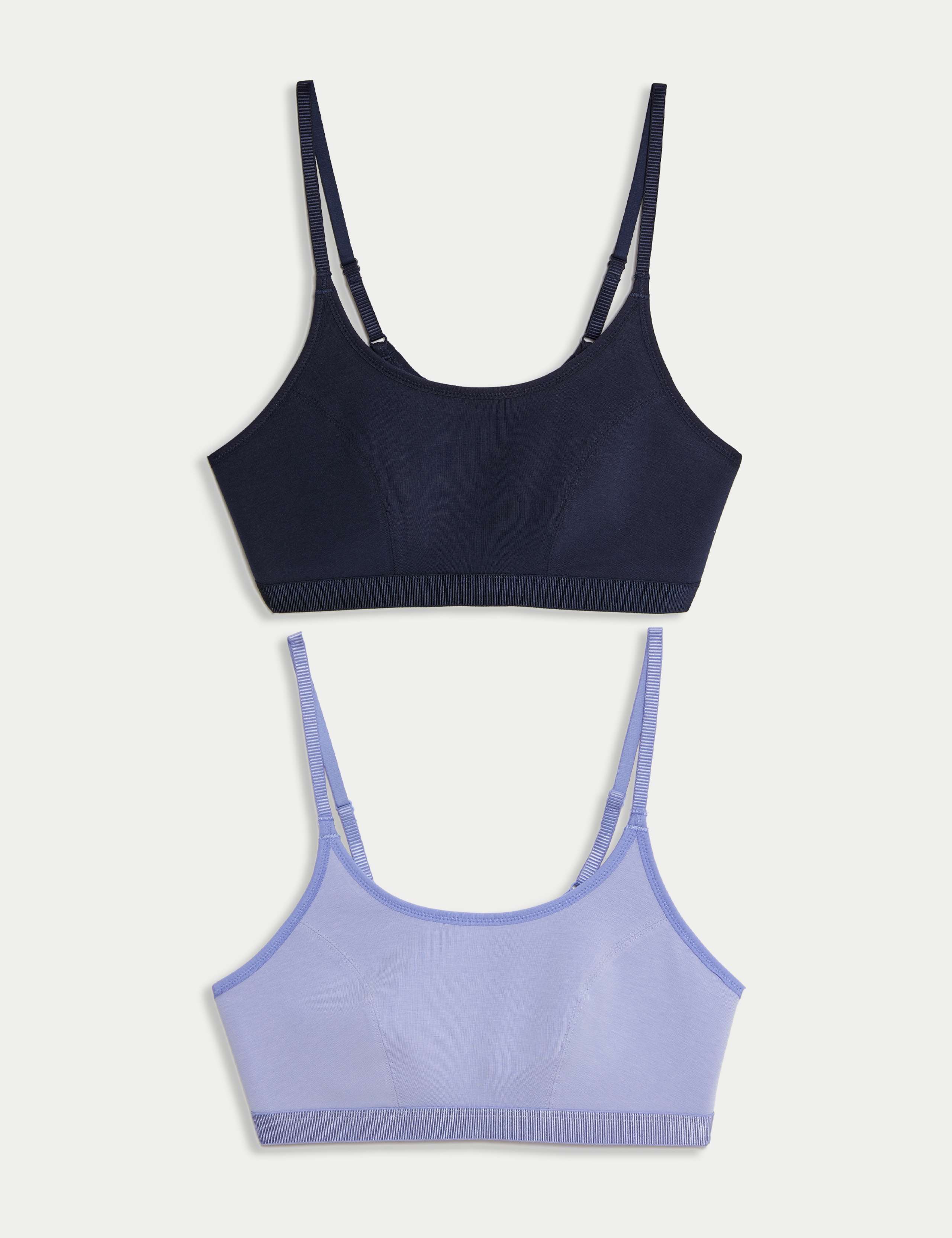 2pk Non Wired Crop Top First Bras 1 of 4