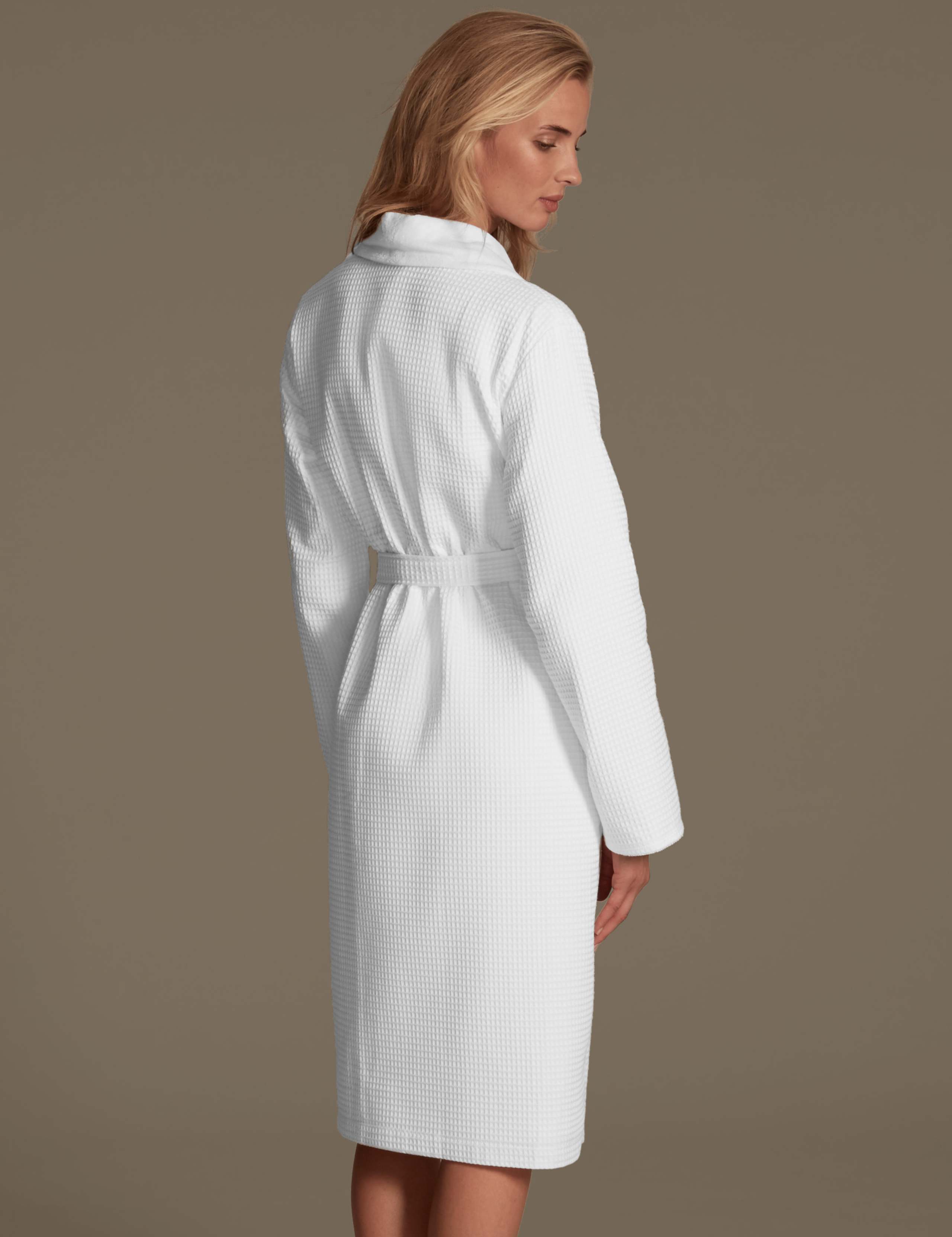Pure Cotton Waffle Dressing Gown 3 of 4