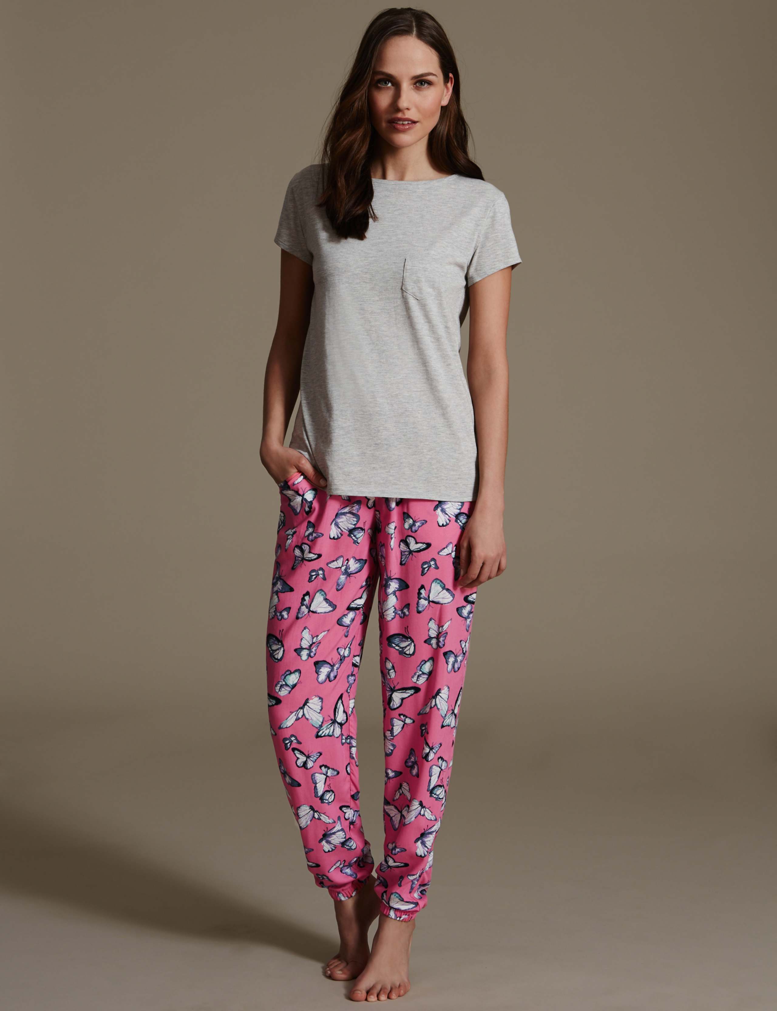 Butterfly Cuffed Pyjamas 1 of 5