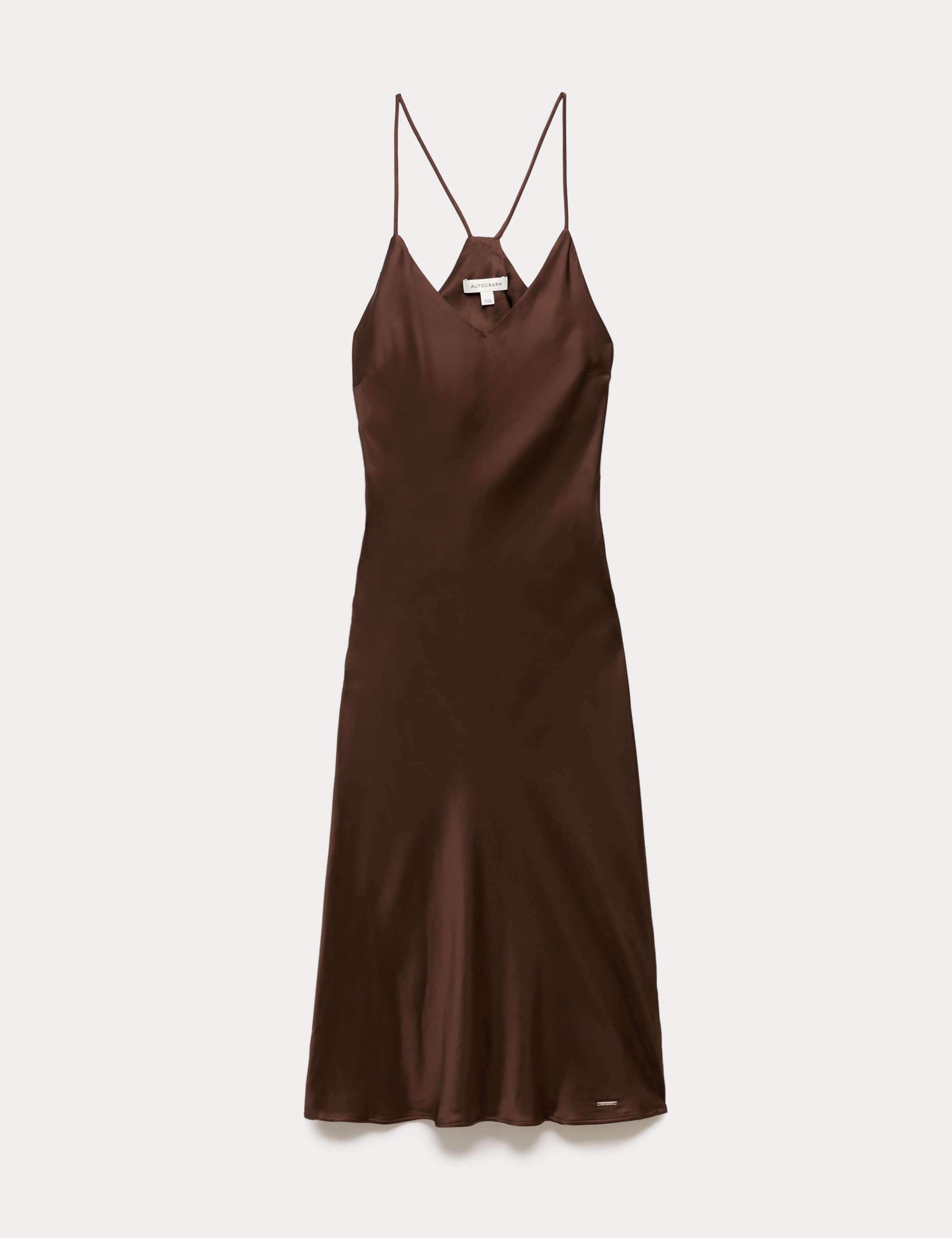 Satin Strappy Long Chemise 2 of 5