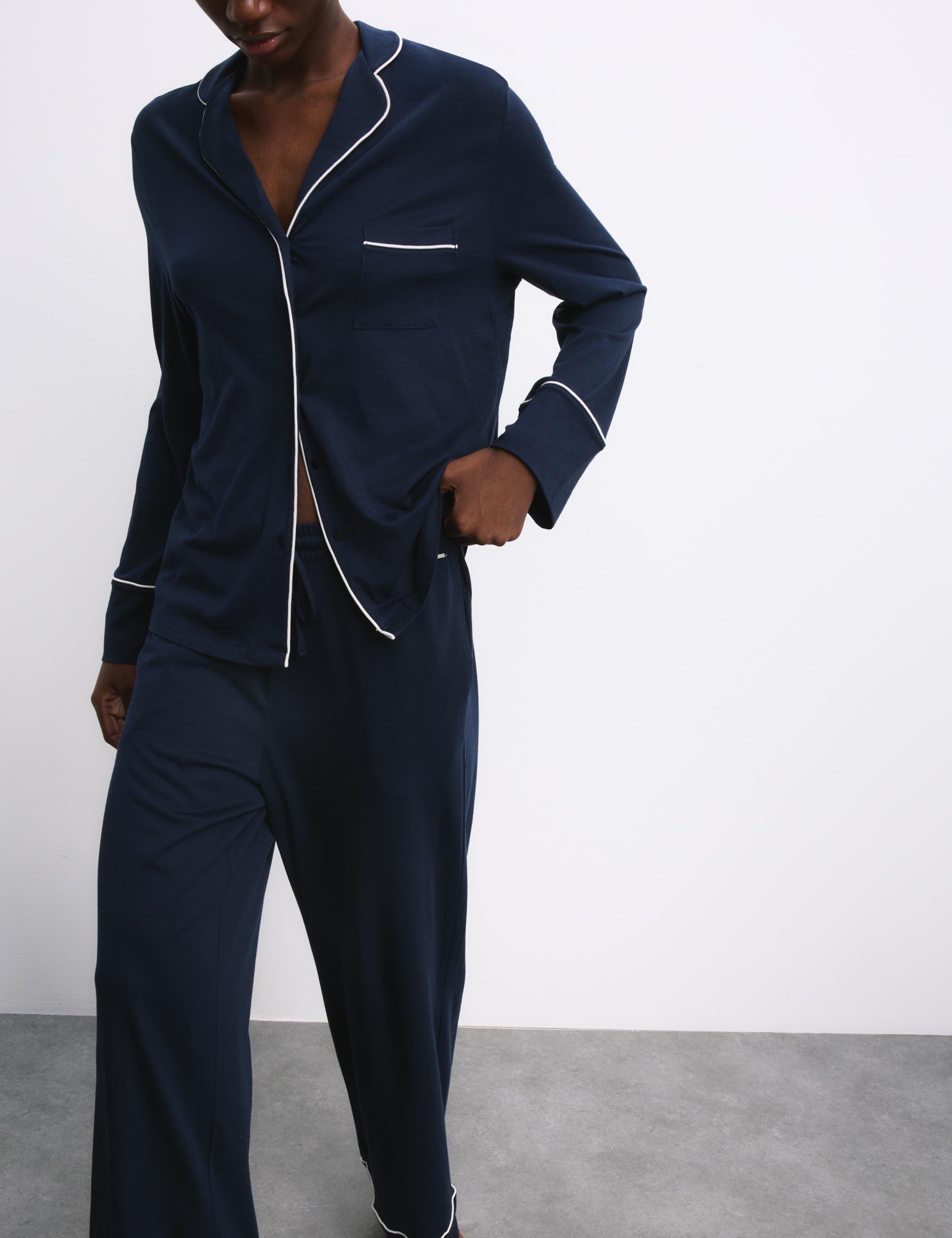 Cotton Modal Revere Pyjama Set 1 of 6