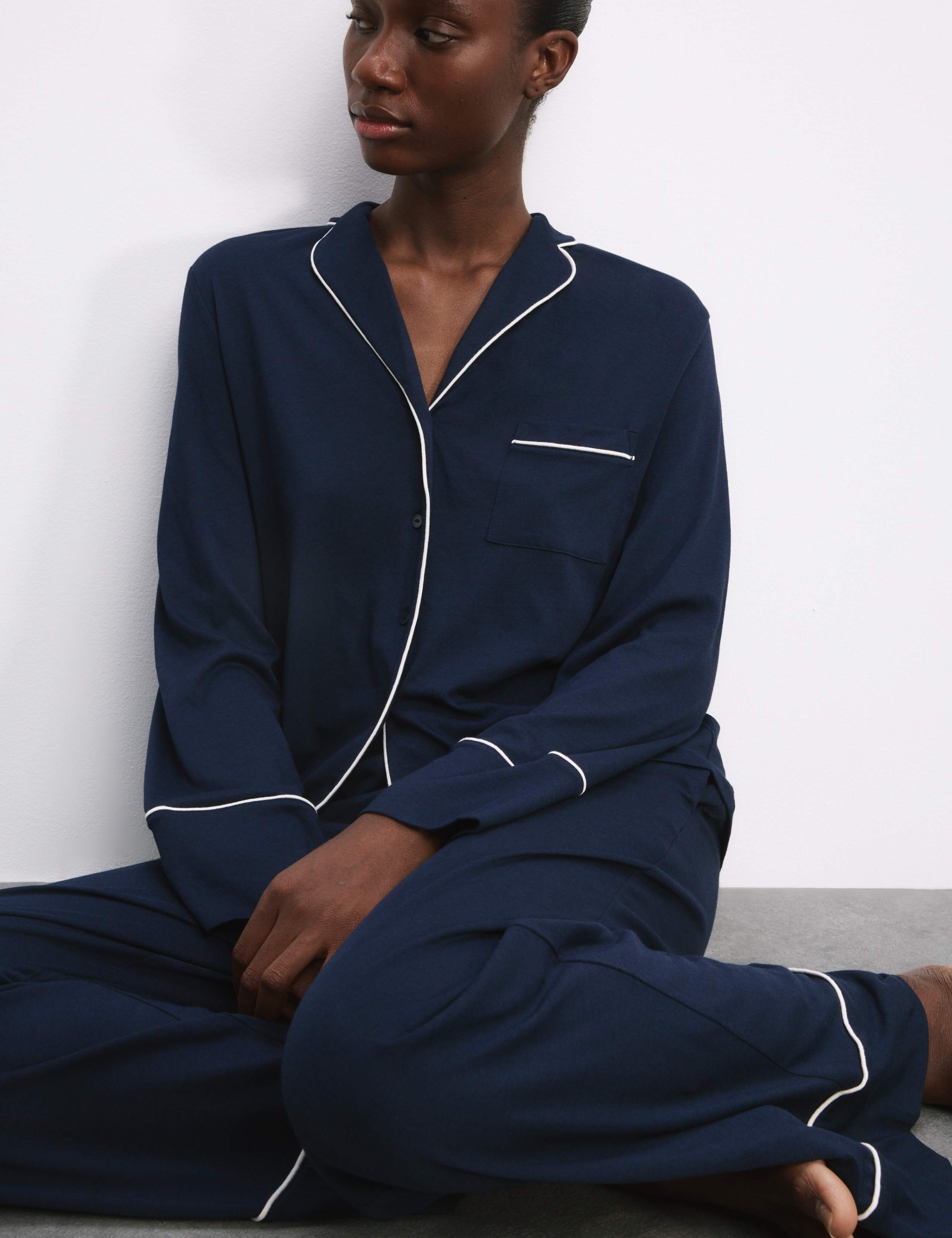 Cotton Modal Revere Pyjama Set 3 of 6