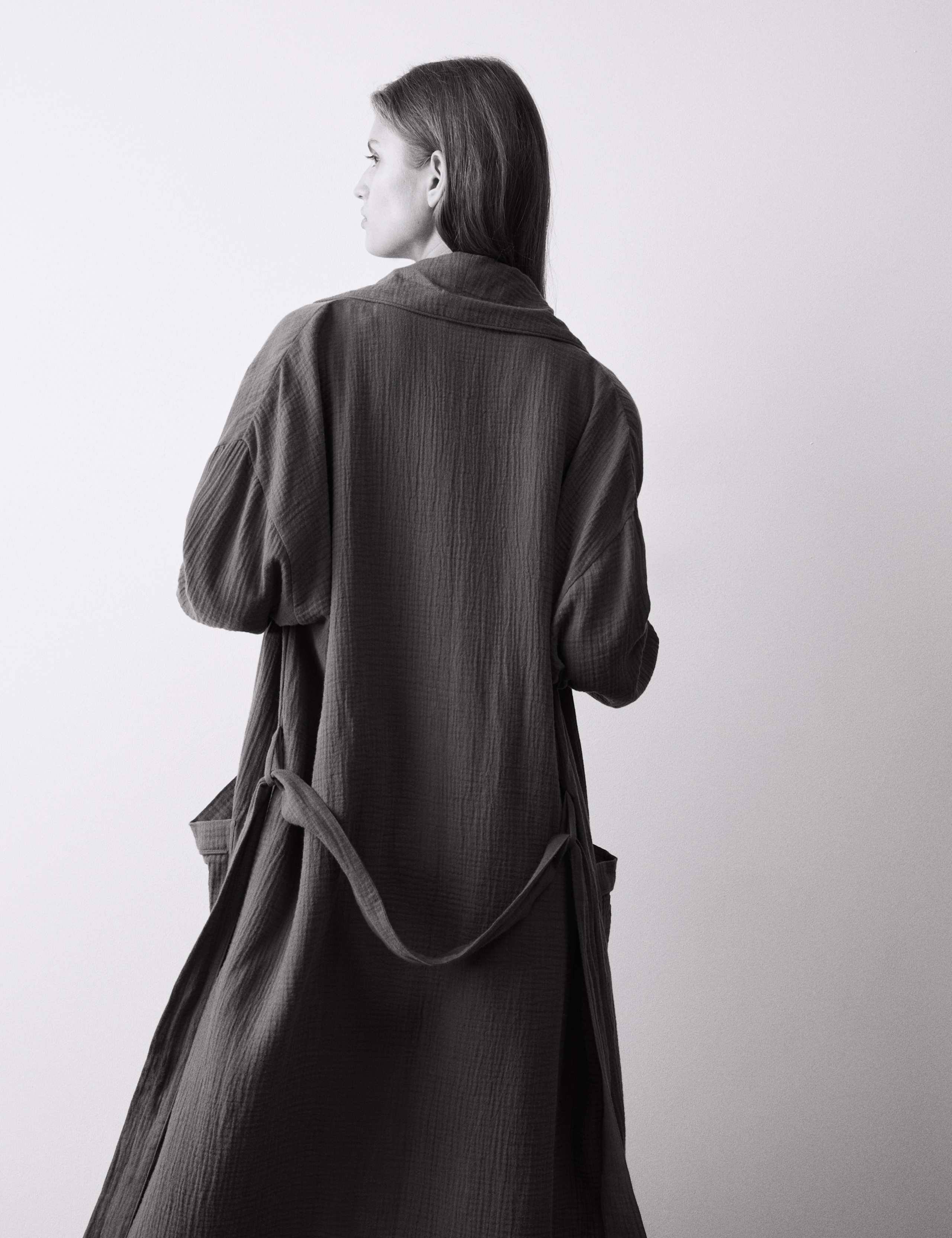 Pure Cotton Muslin Dressing Gown 5 of 6