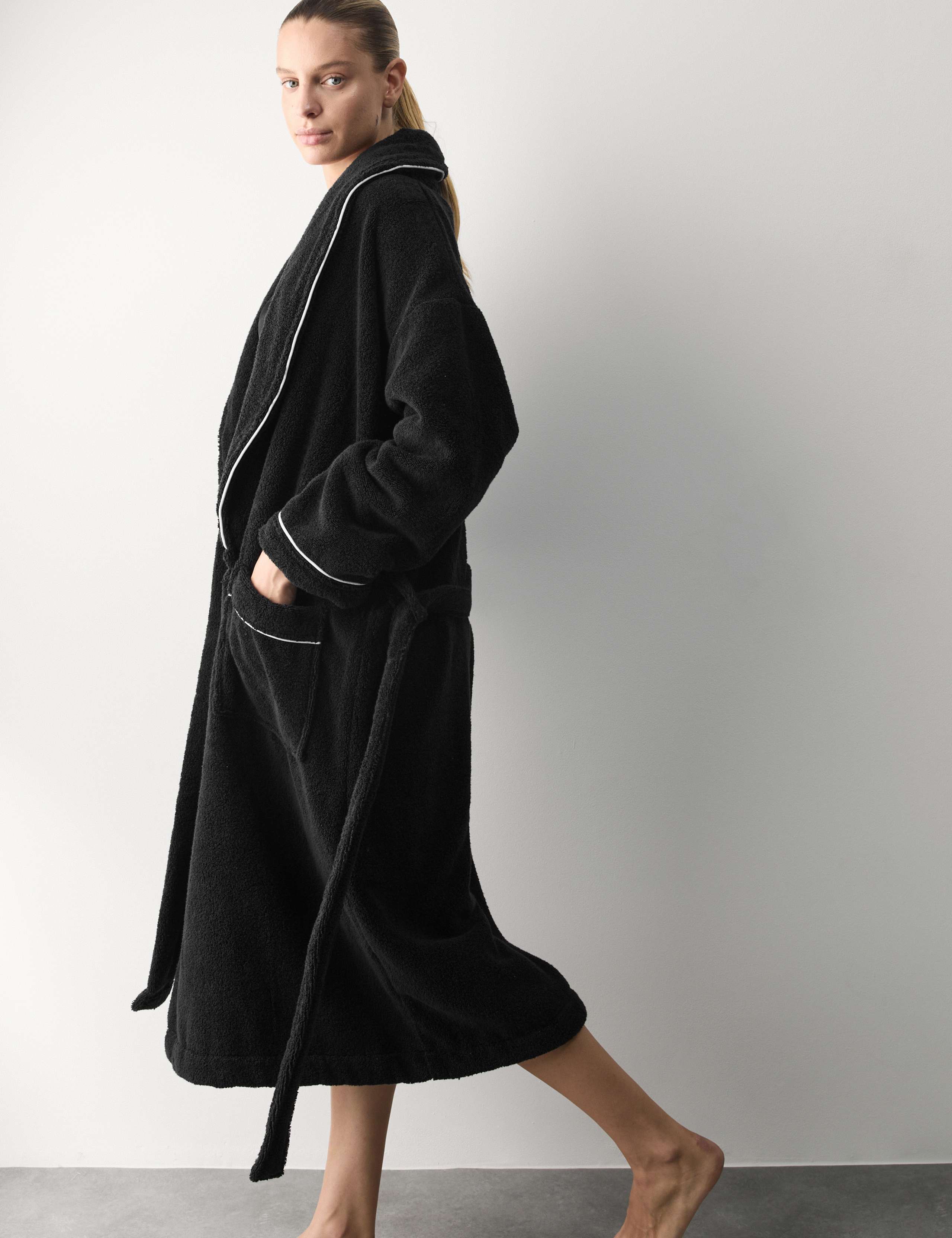 Pure Cotton Towelling Dressing Gown 6 of 6