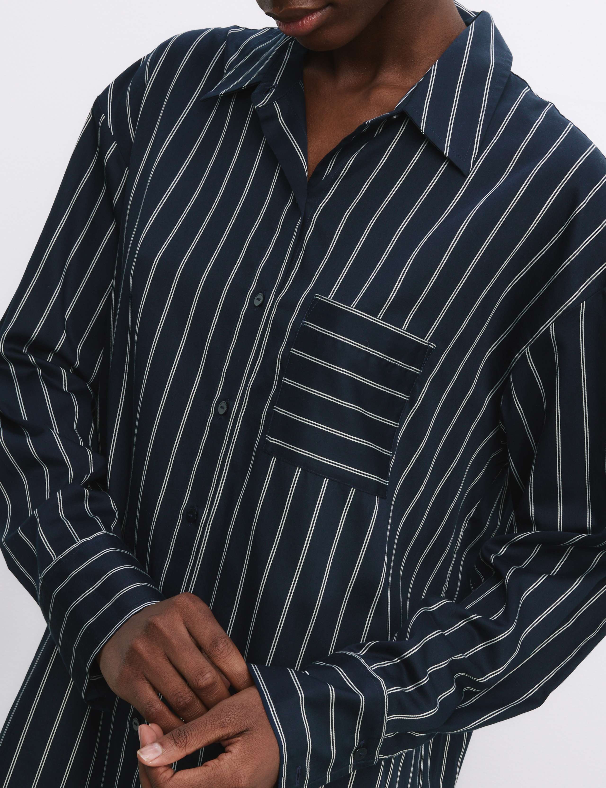 Pure Cotton Striped Nightshirt 7 of 7