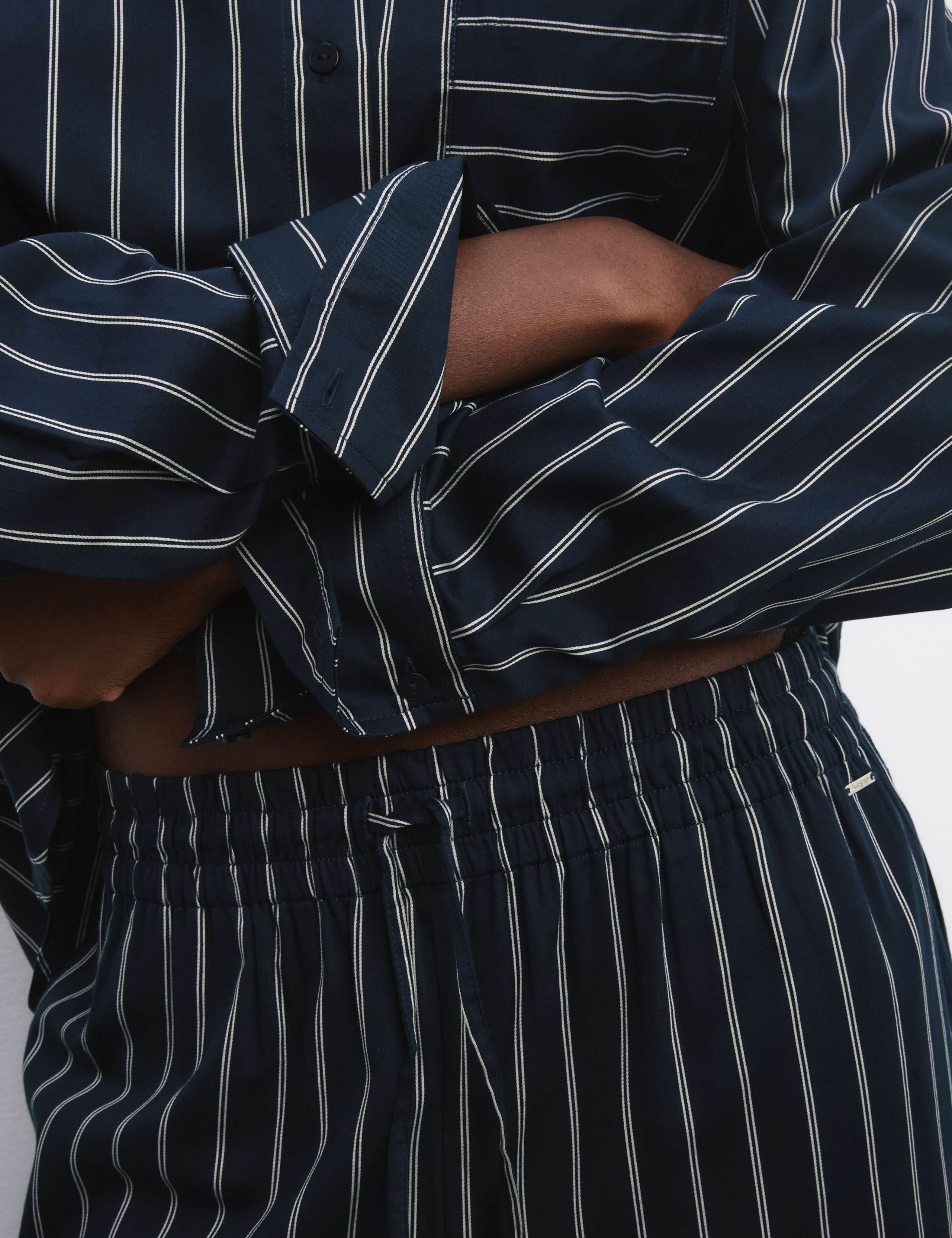 Pure Cotton Striped Pyjama Set 4 of 6