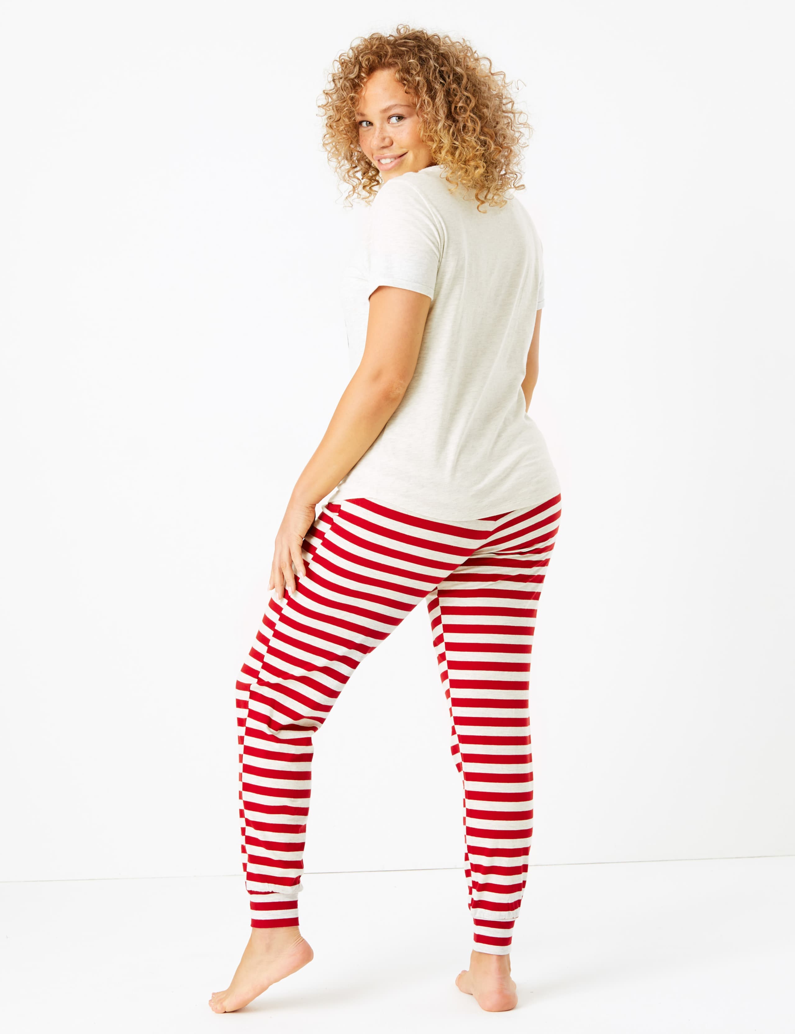 Snooze First Slogan Short Sleeve Pyjama Set 4 of 6