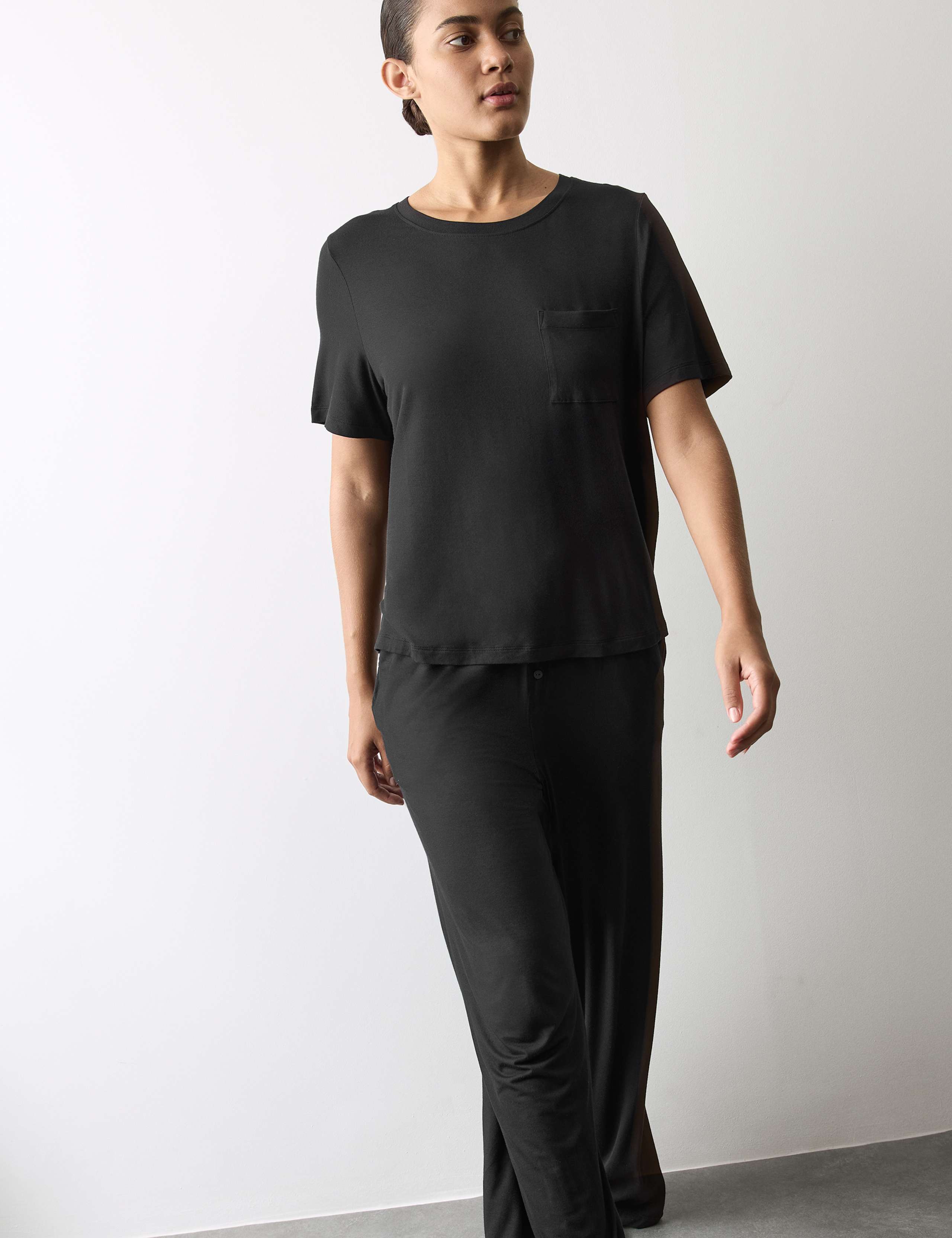 Jersey Wide Leg Pyjama Bottoms 5 of 5