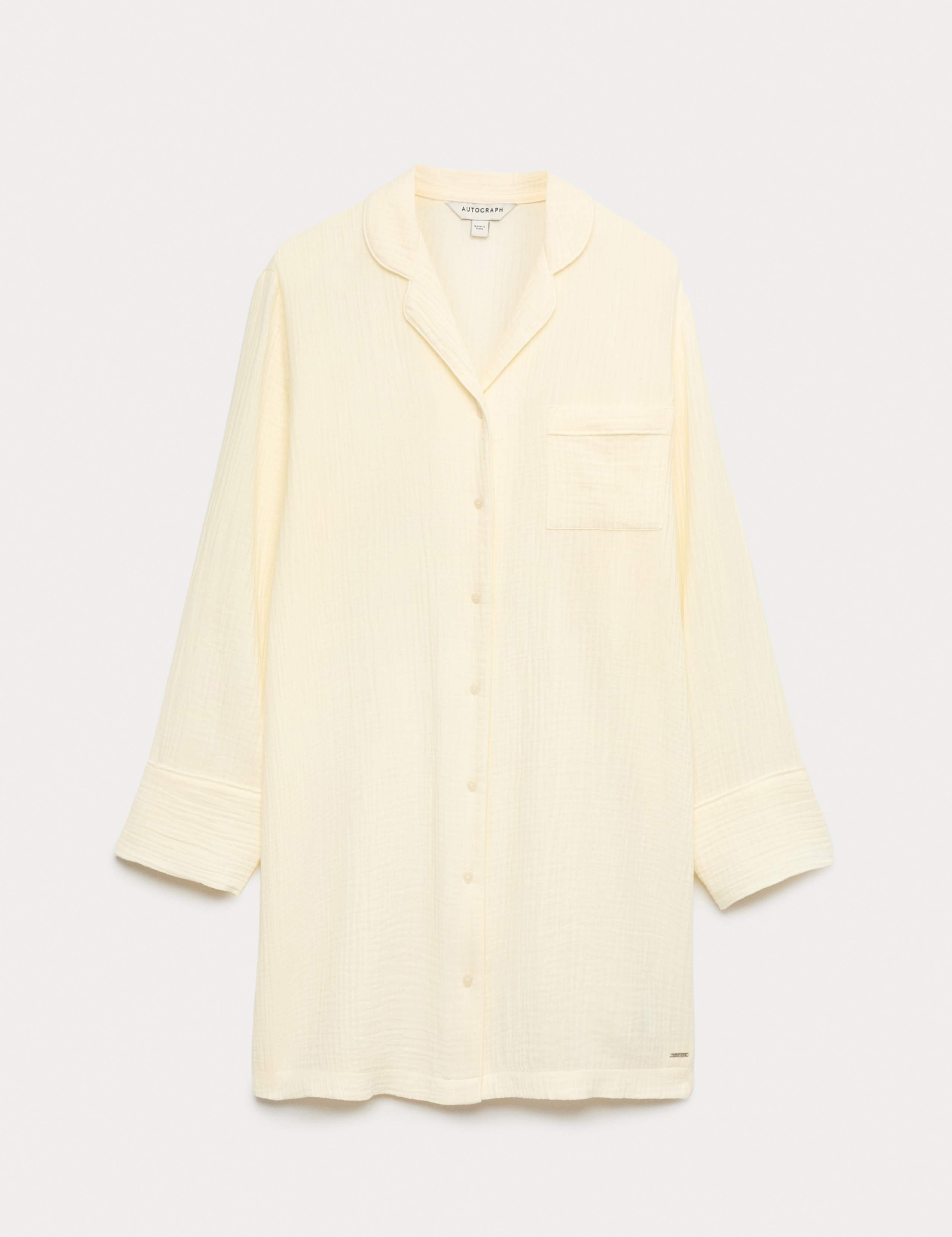 Pure Cotton Muslin Nightshirt 2 of 6