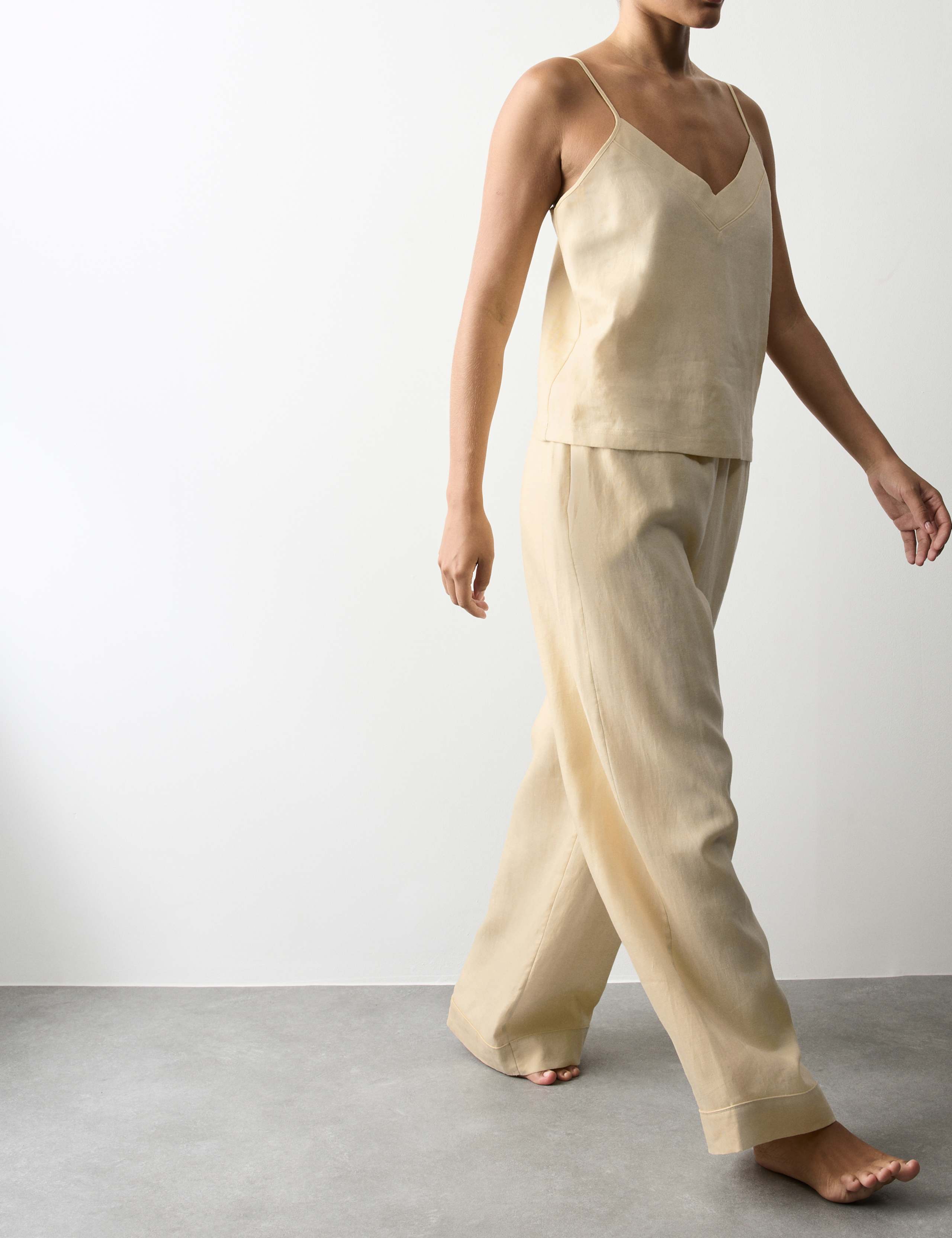 Pure Linen Cami Pyjama Set 4 of 5