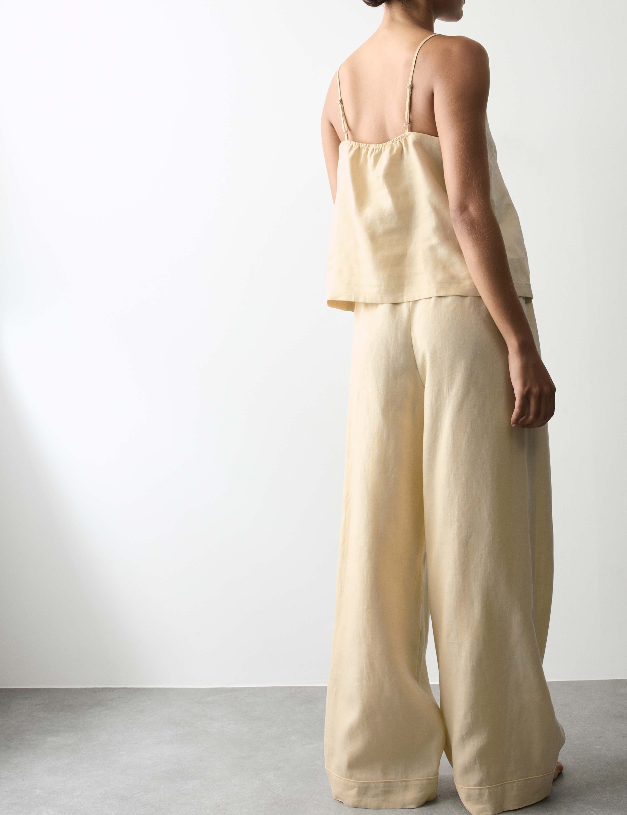 Pure Linen Cami Pyjama Set 5 of 5