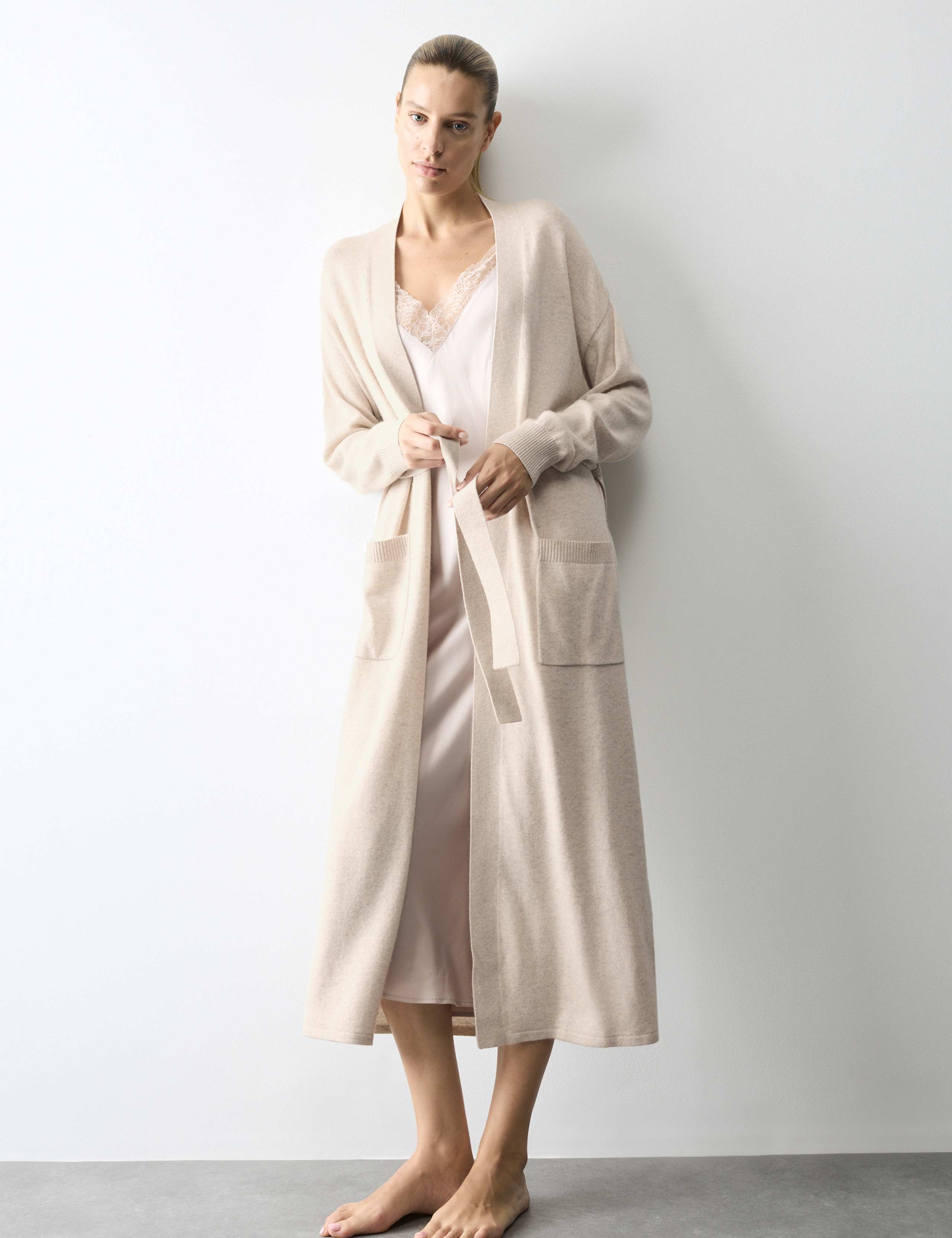 Lounge Knit Wrap with Cashmere 3 of 5