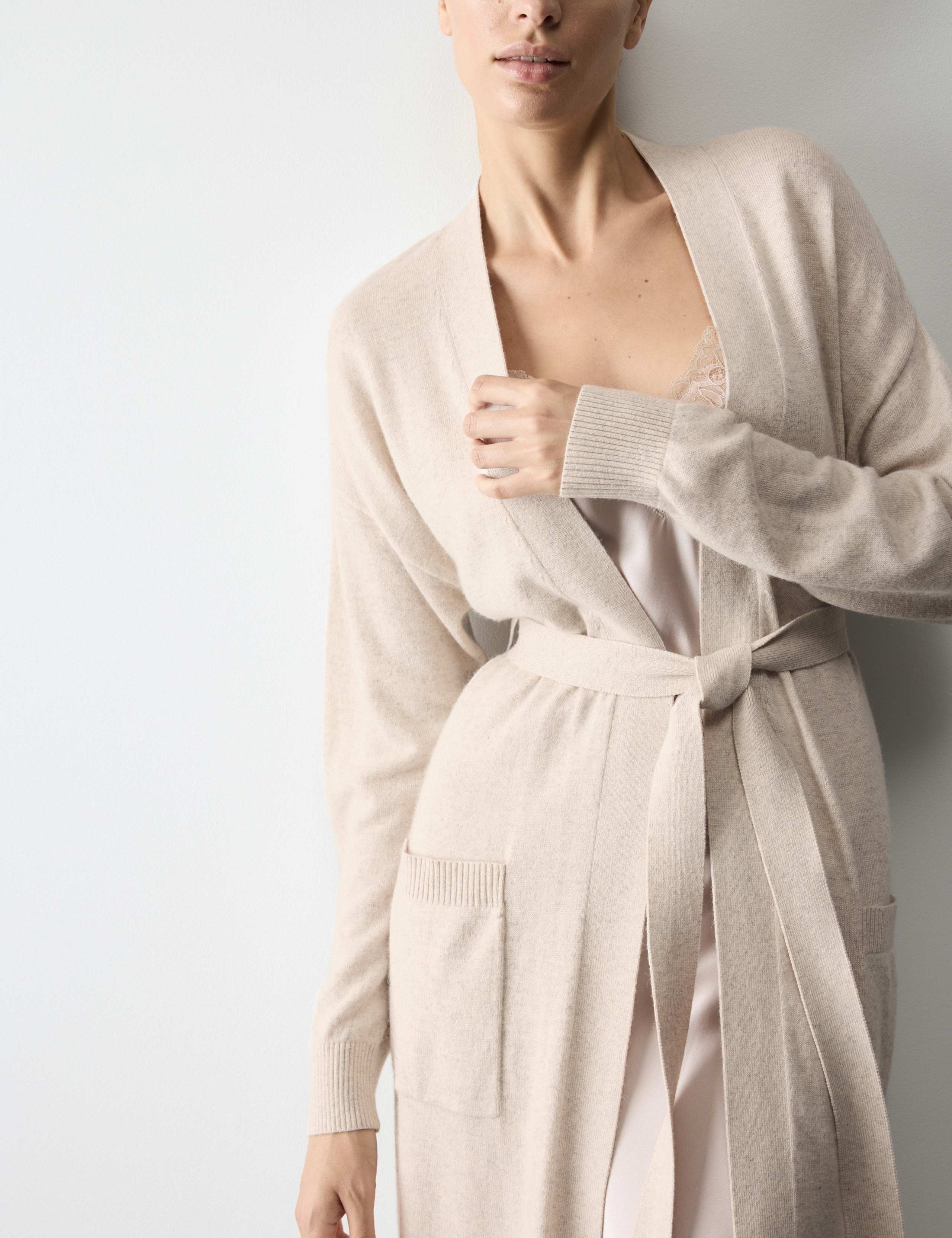 Lounge Knit Wrap with Cashmere 4 of 5