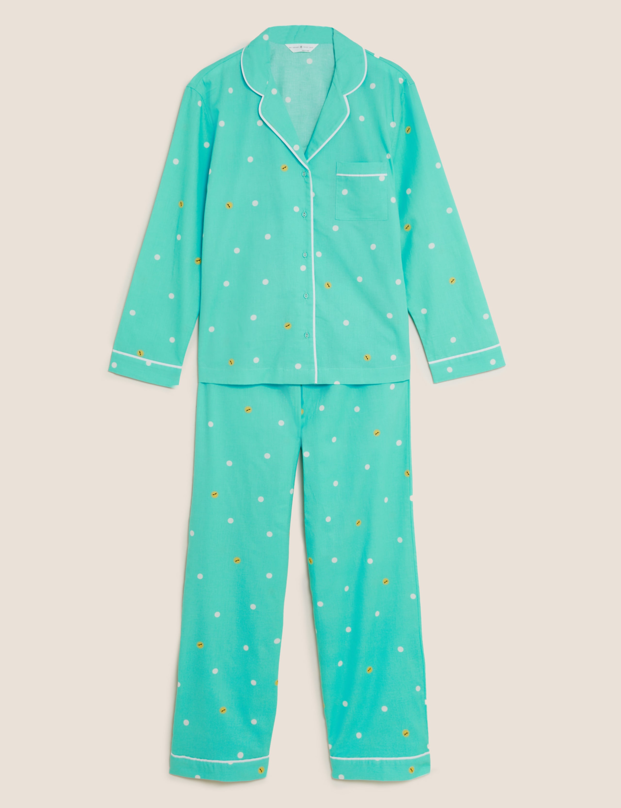 Pure Cotton Sun Print Rever Pyjama Set 2 of 6