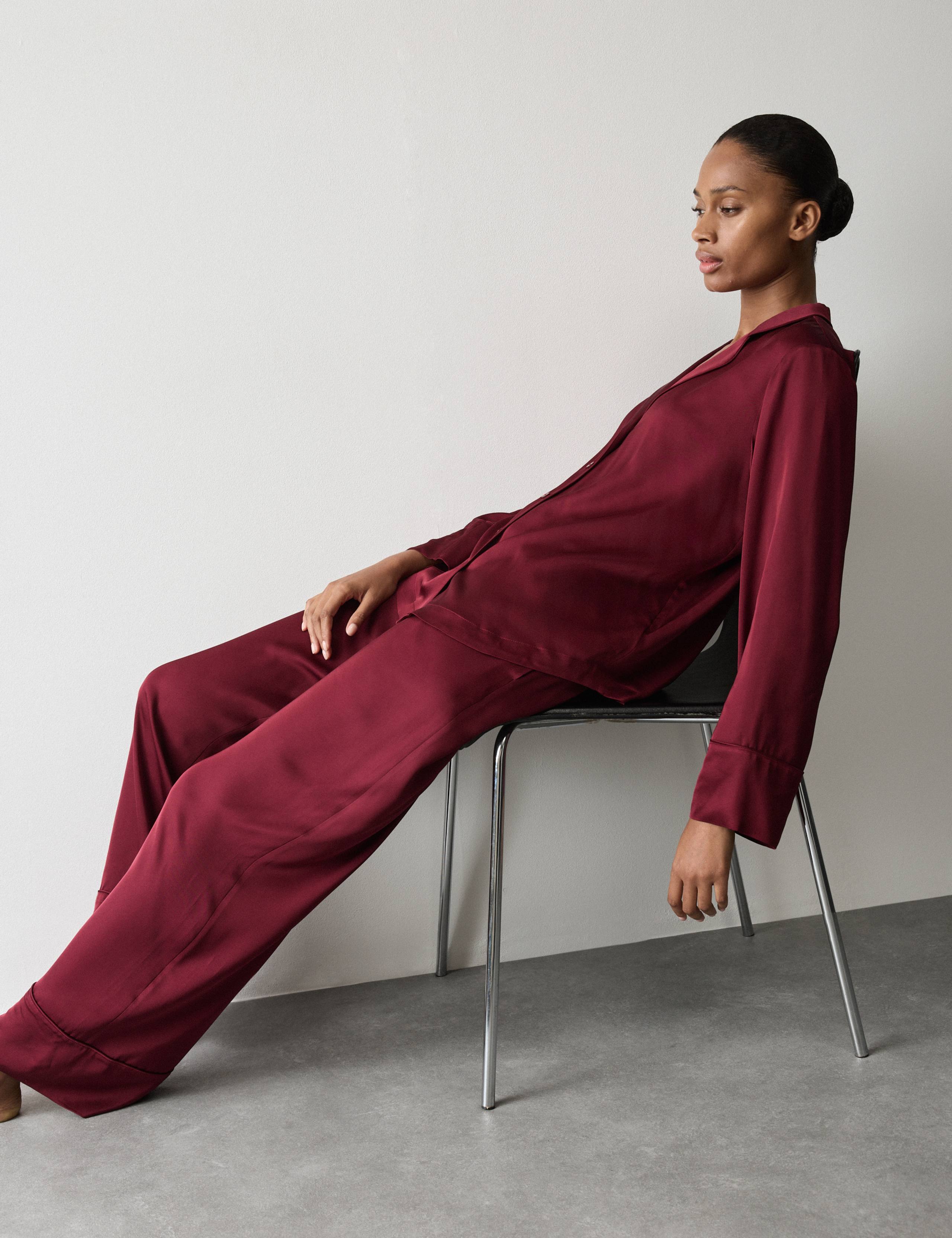 Premium Satin Revere Pyjama Set 5 of 6