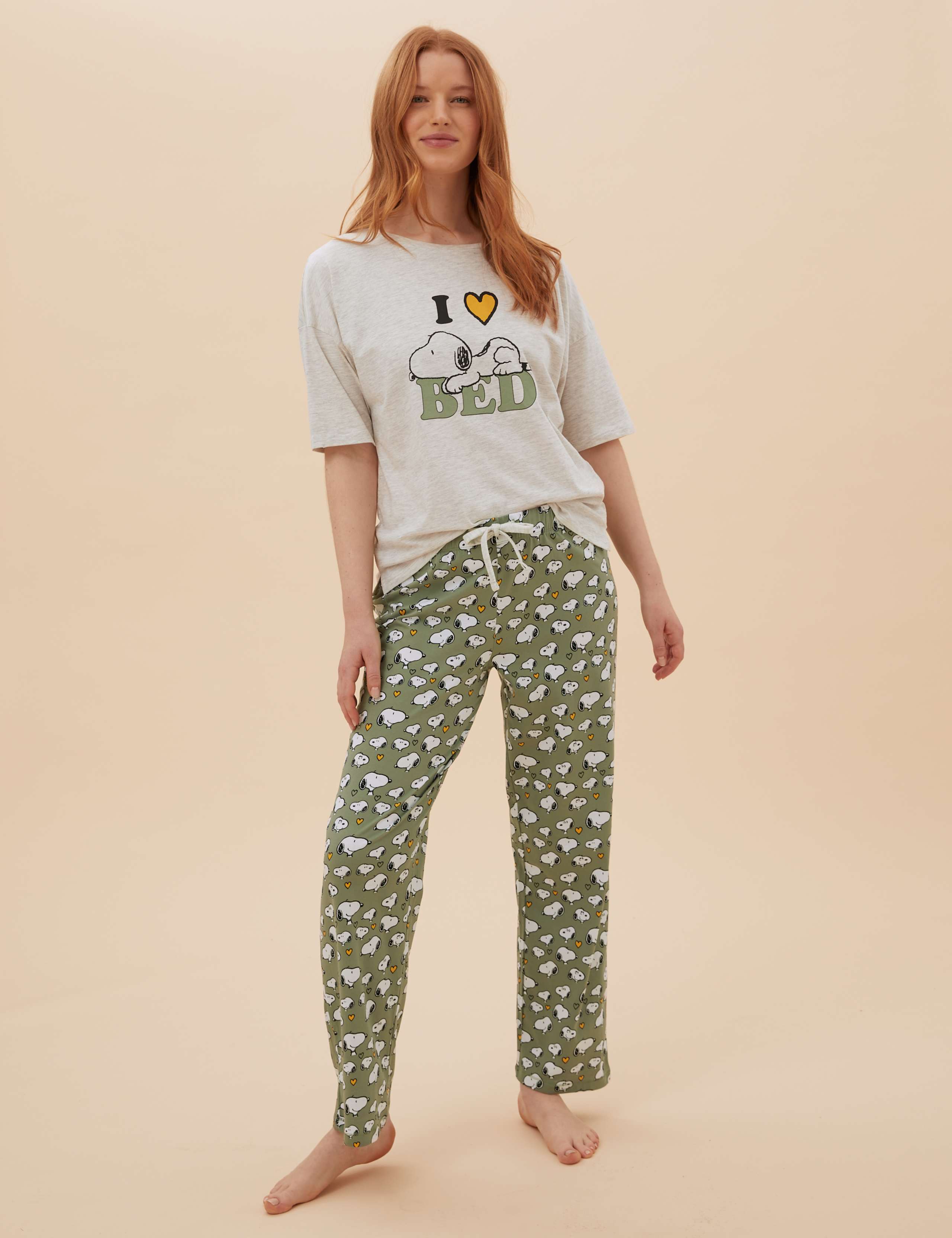 Snoopy™ Print Cotton Pyjama Set 1 of 5
