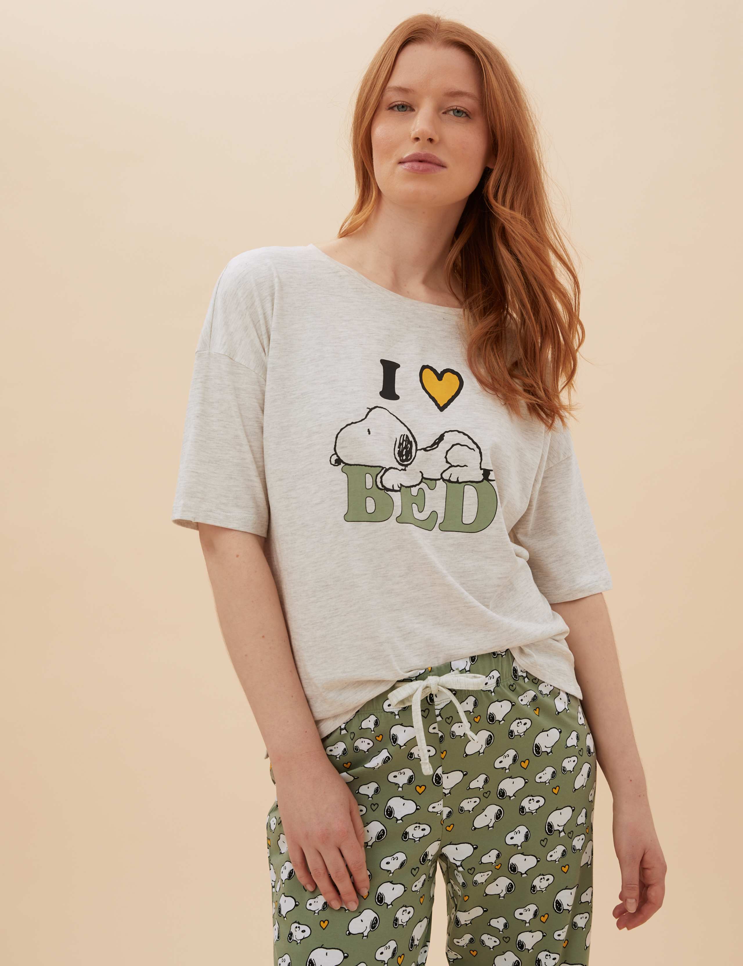 Snoopy™ Print Cotton Pyjama Set 5 of 5