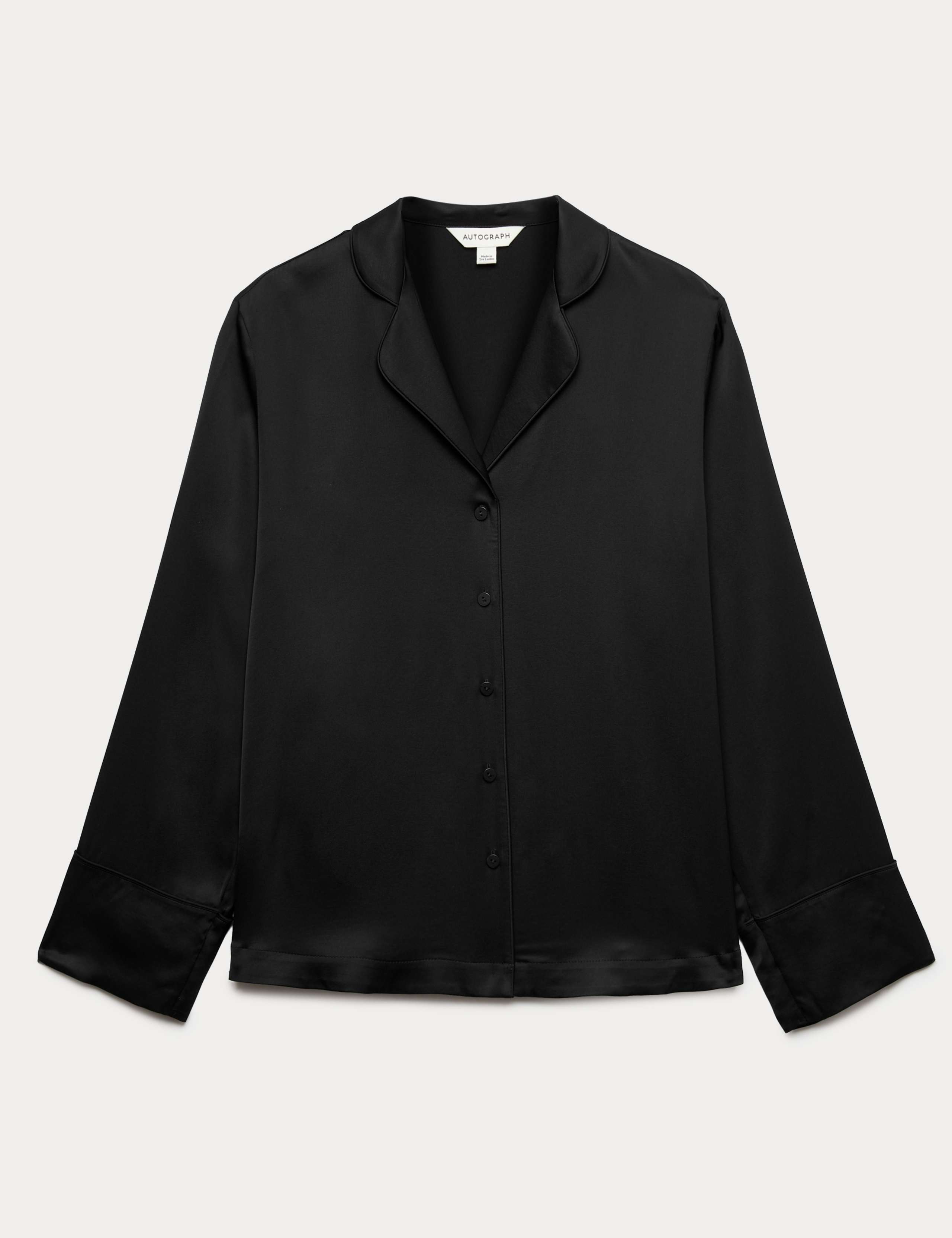 Premium Satin Revere Pyjama Top 1 of 1