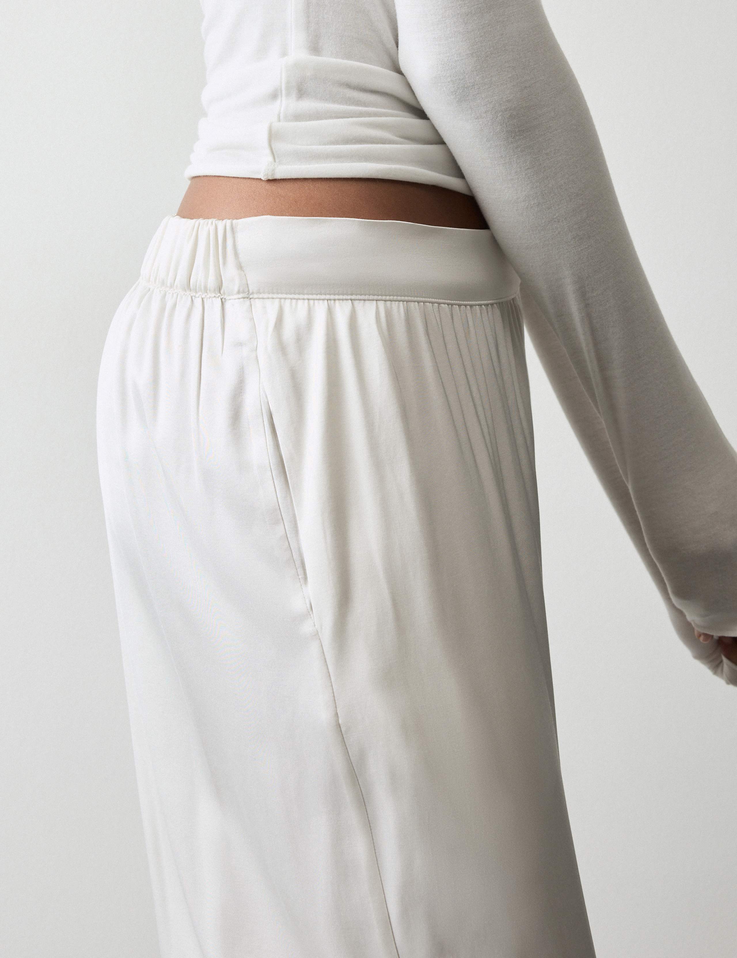 Premium Satin Wide Leg Pyjama Bottoms 3 of 5