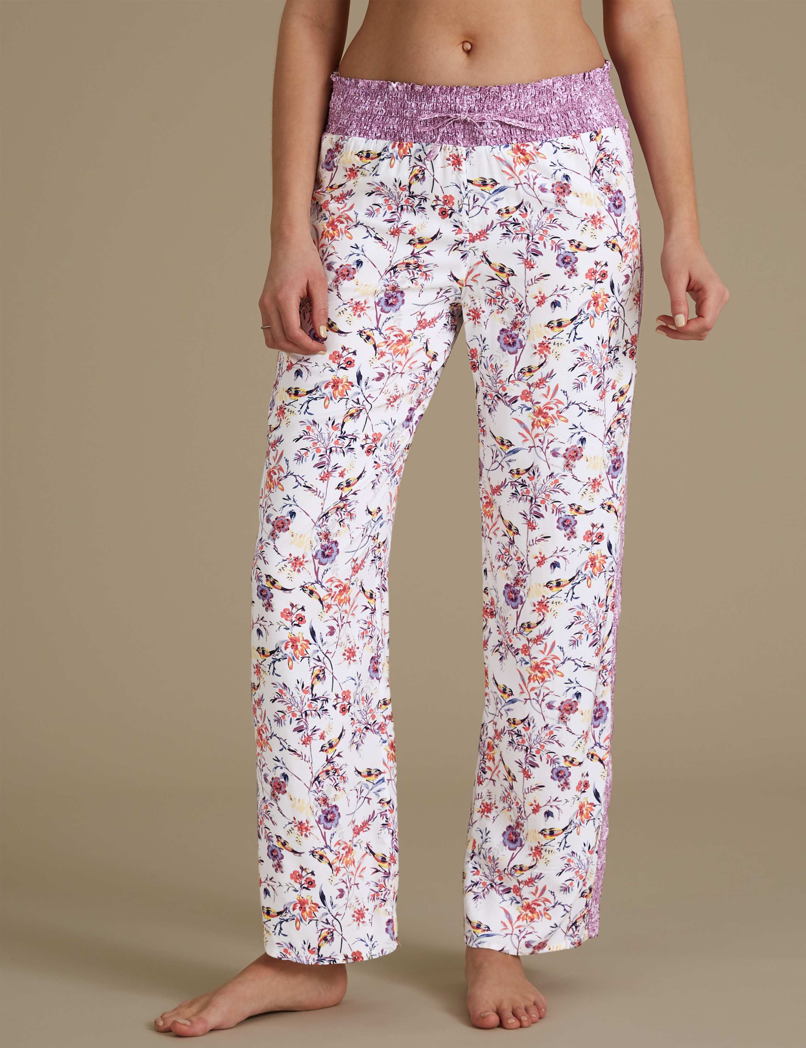 Floral Print Pyjama Bottoms 1 of 4