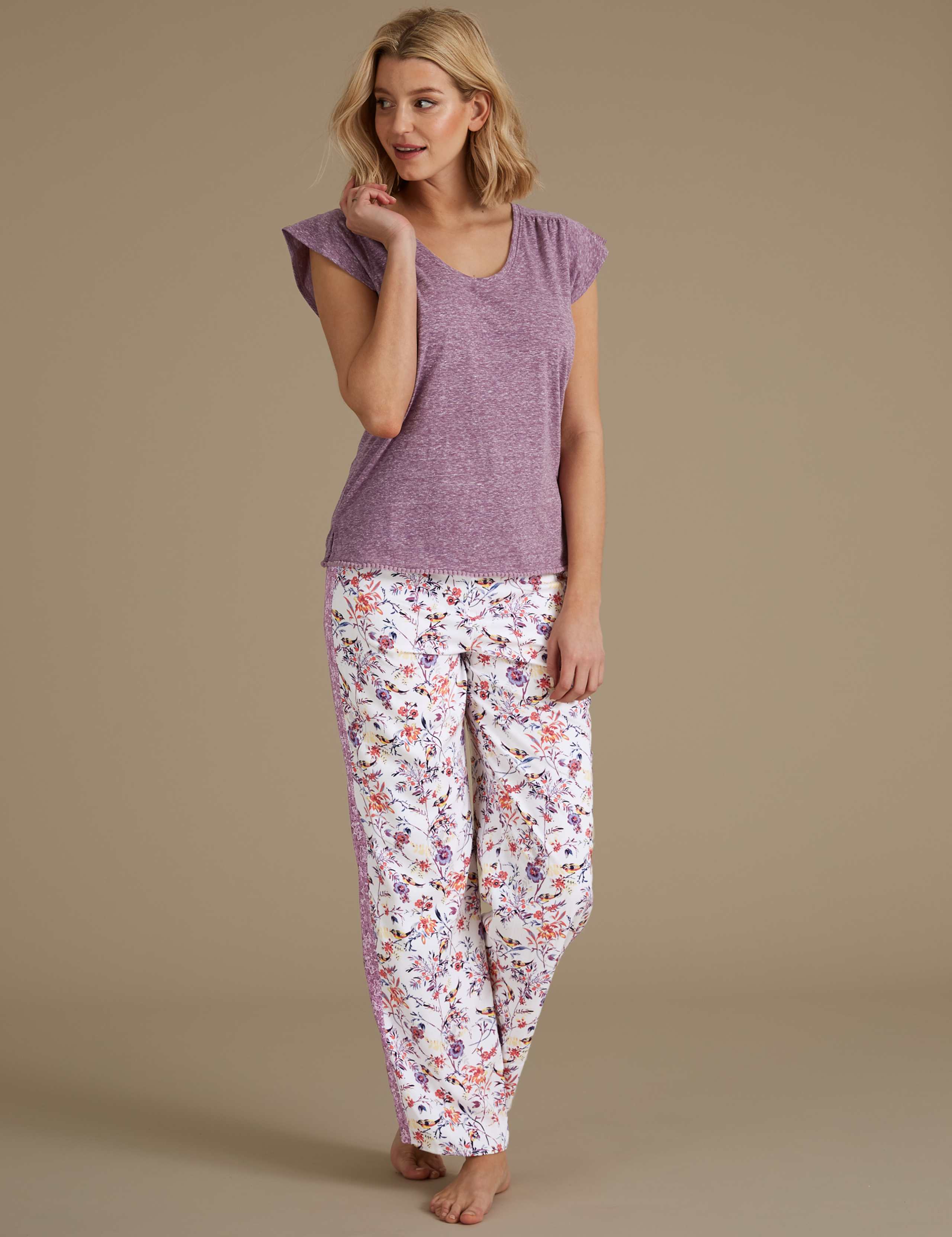 Floral Print Pyjama Bottoms 4 of 4