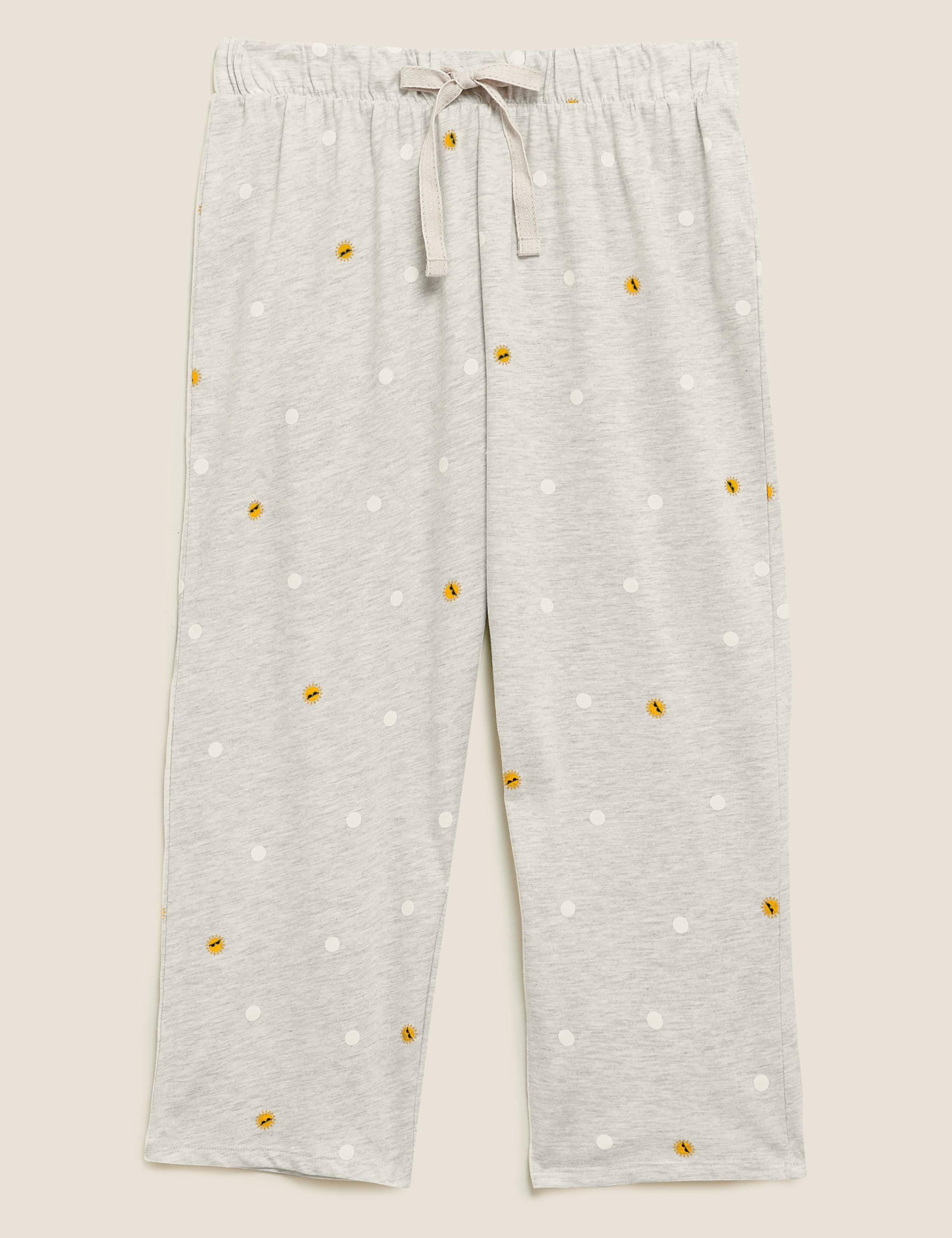 Cotton Rich Spot Cropped Pyjama Pant 2 of 5