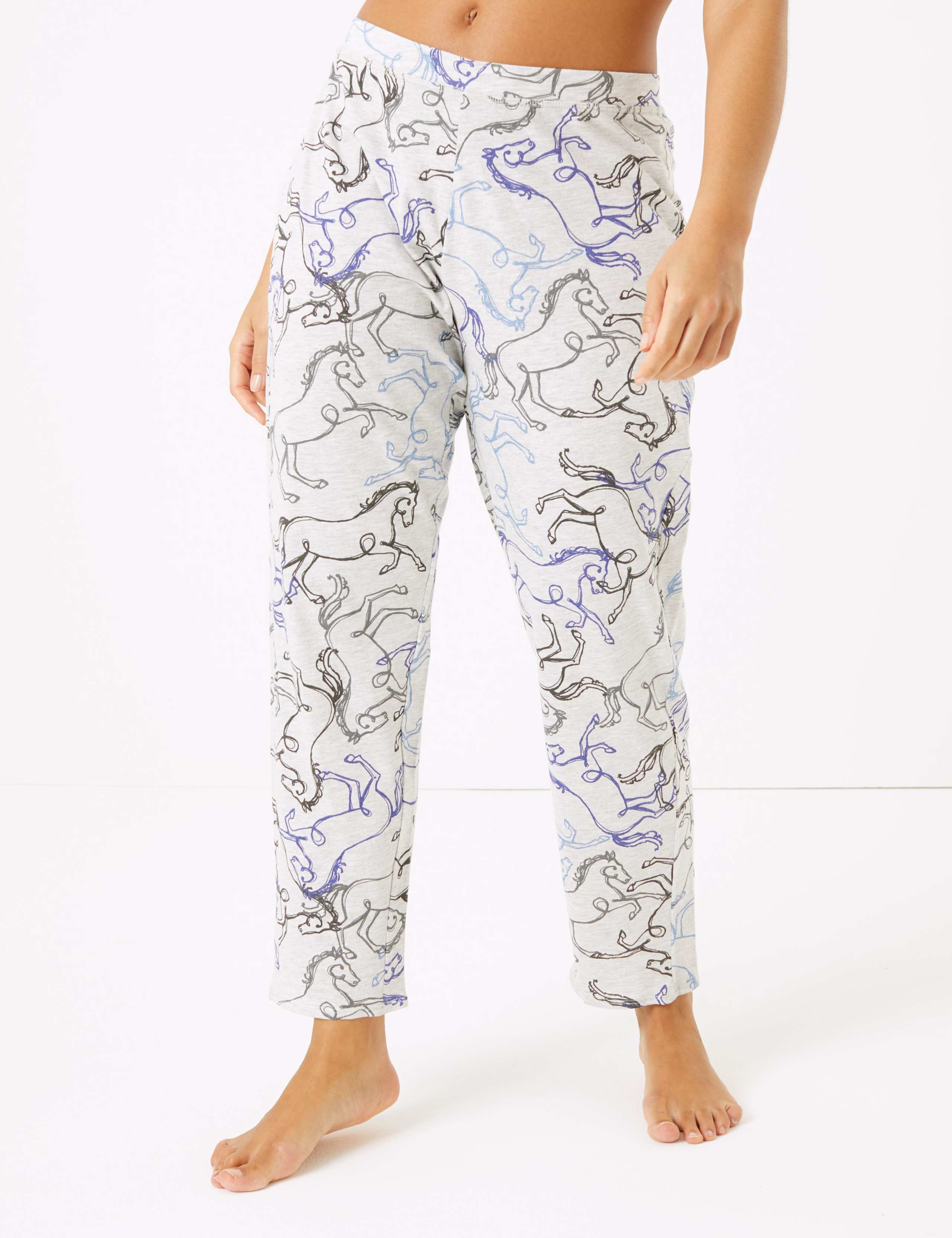 Horse Print Short Sleeve Pyjama Set 4 of 5