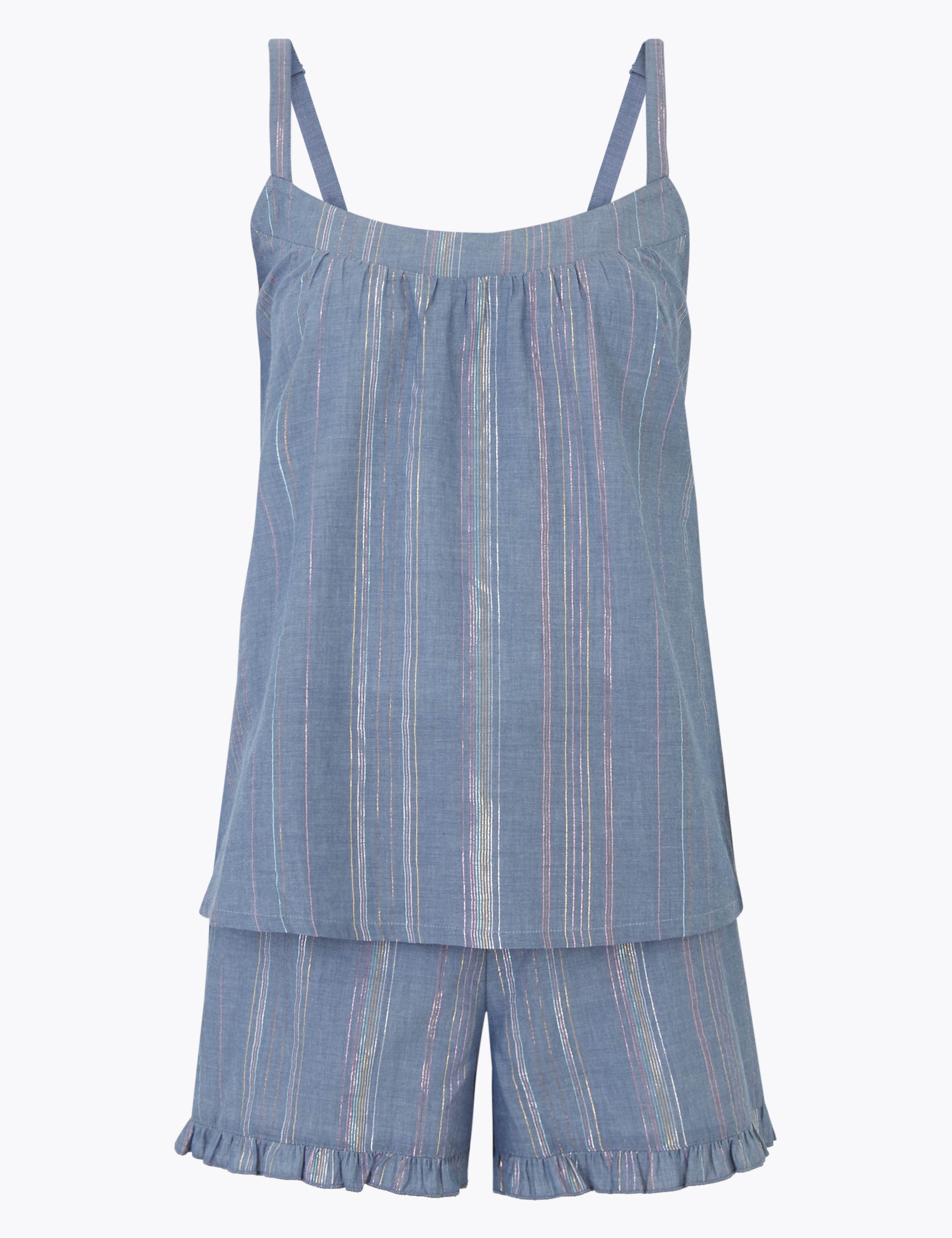 Cotton Striped Short Pyjama Set 2 of 5