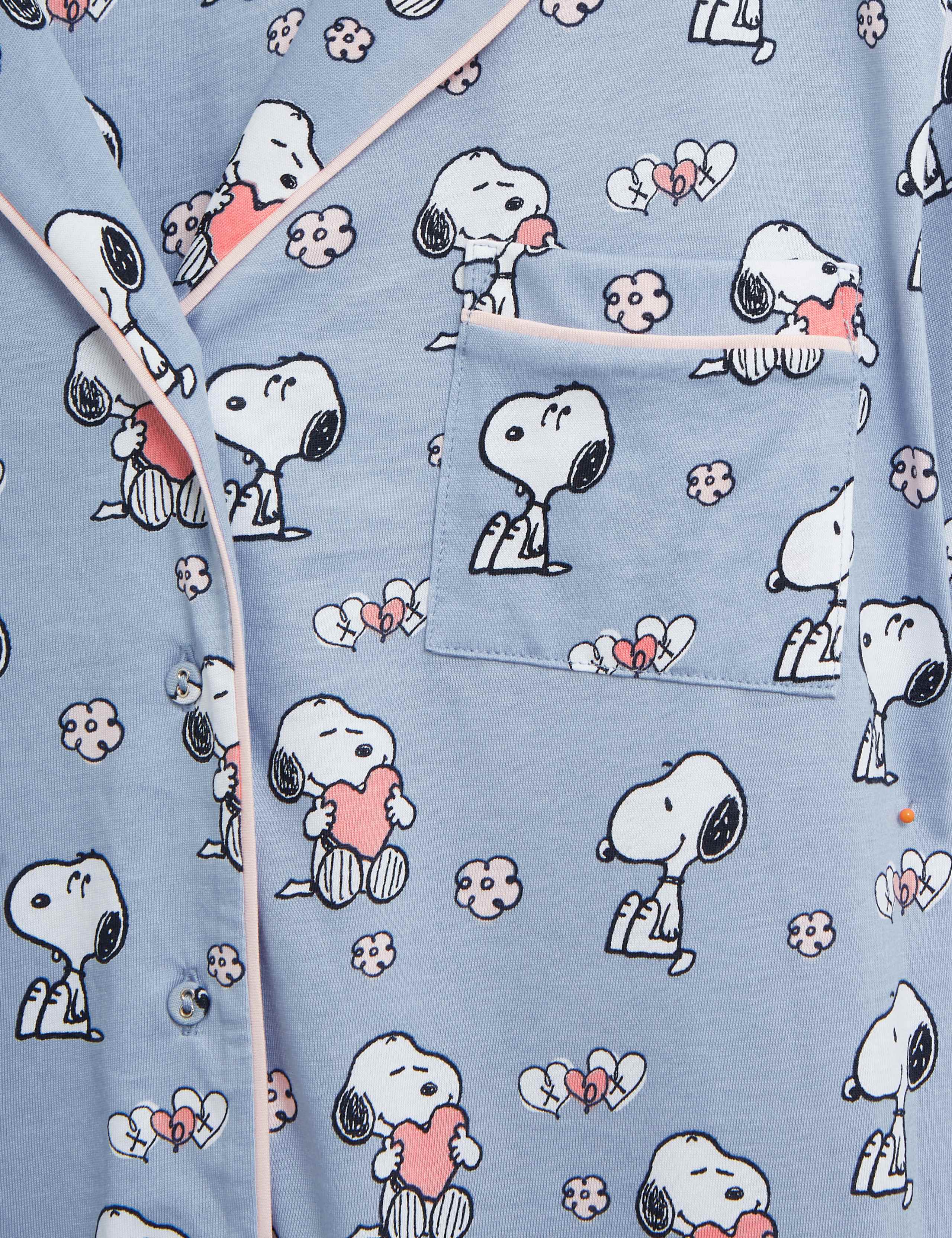 Pure Cotton Snoopy™ Print Pyjama Set 6 of 6