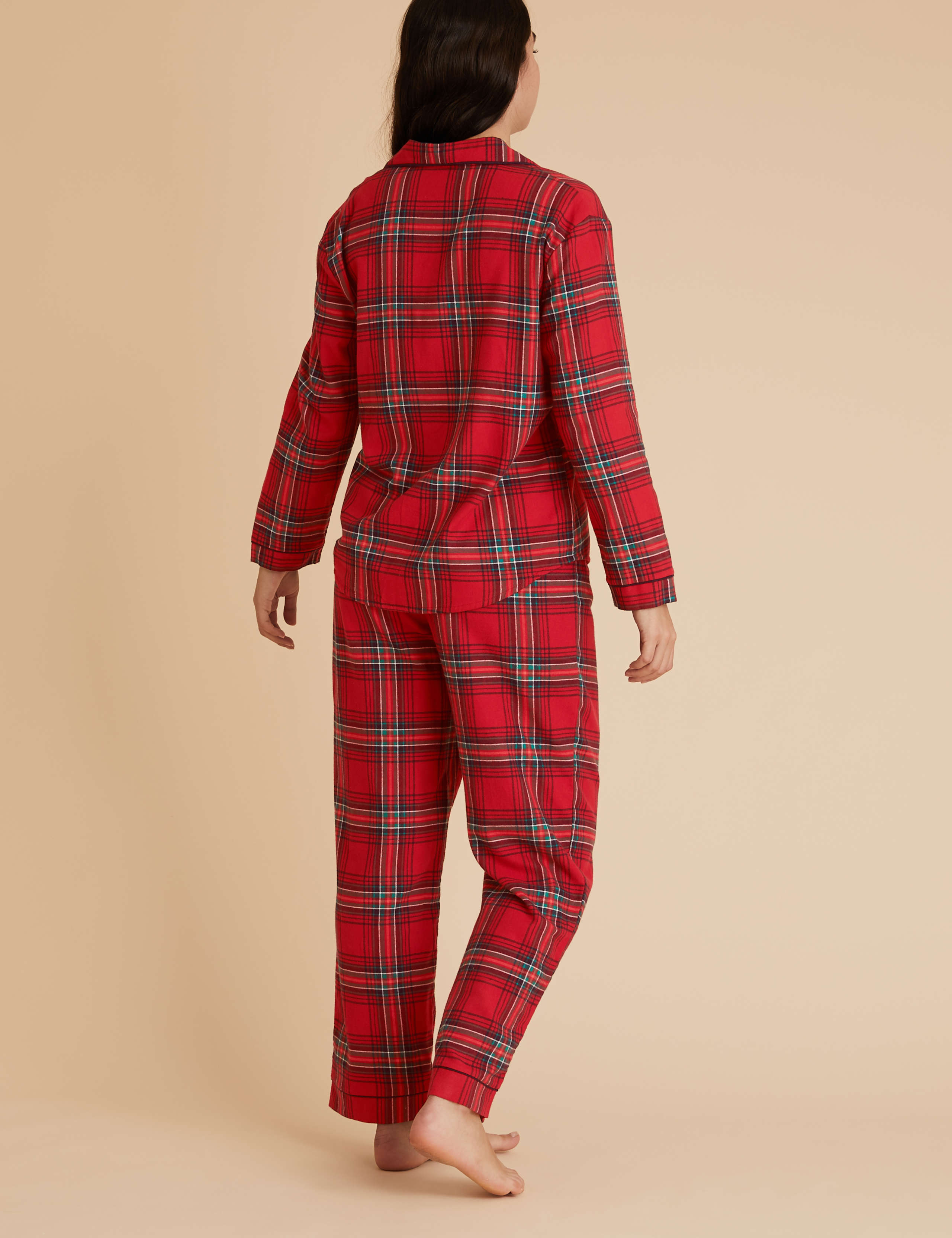 Women's Family Christmas Checked Pyjama Set 5 of 5