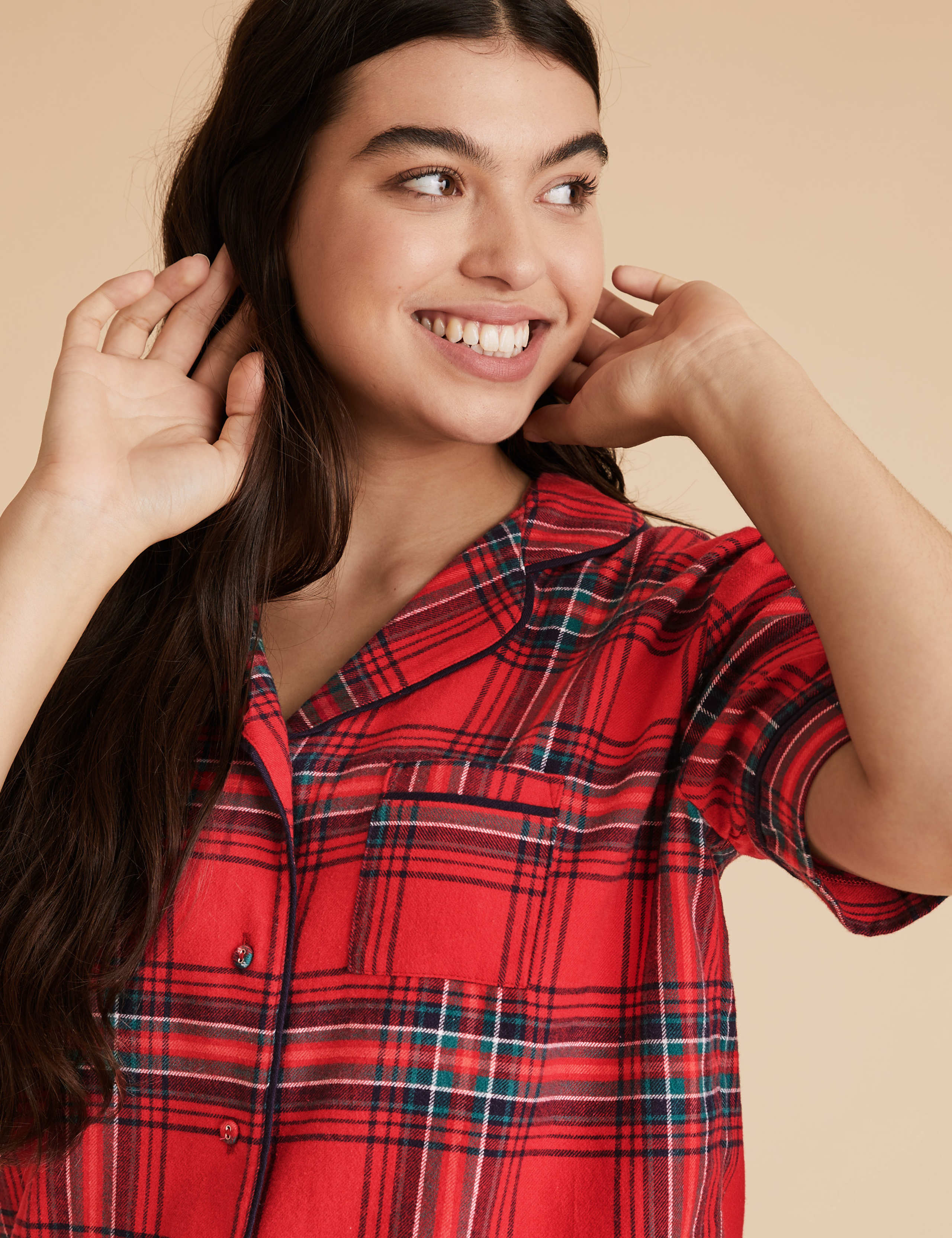 Women's Family Checked Christmas Pyjama Set 1 of 5