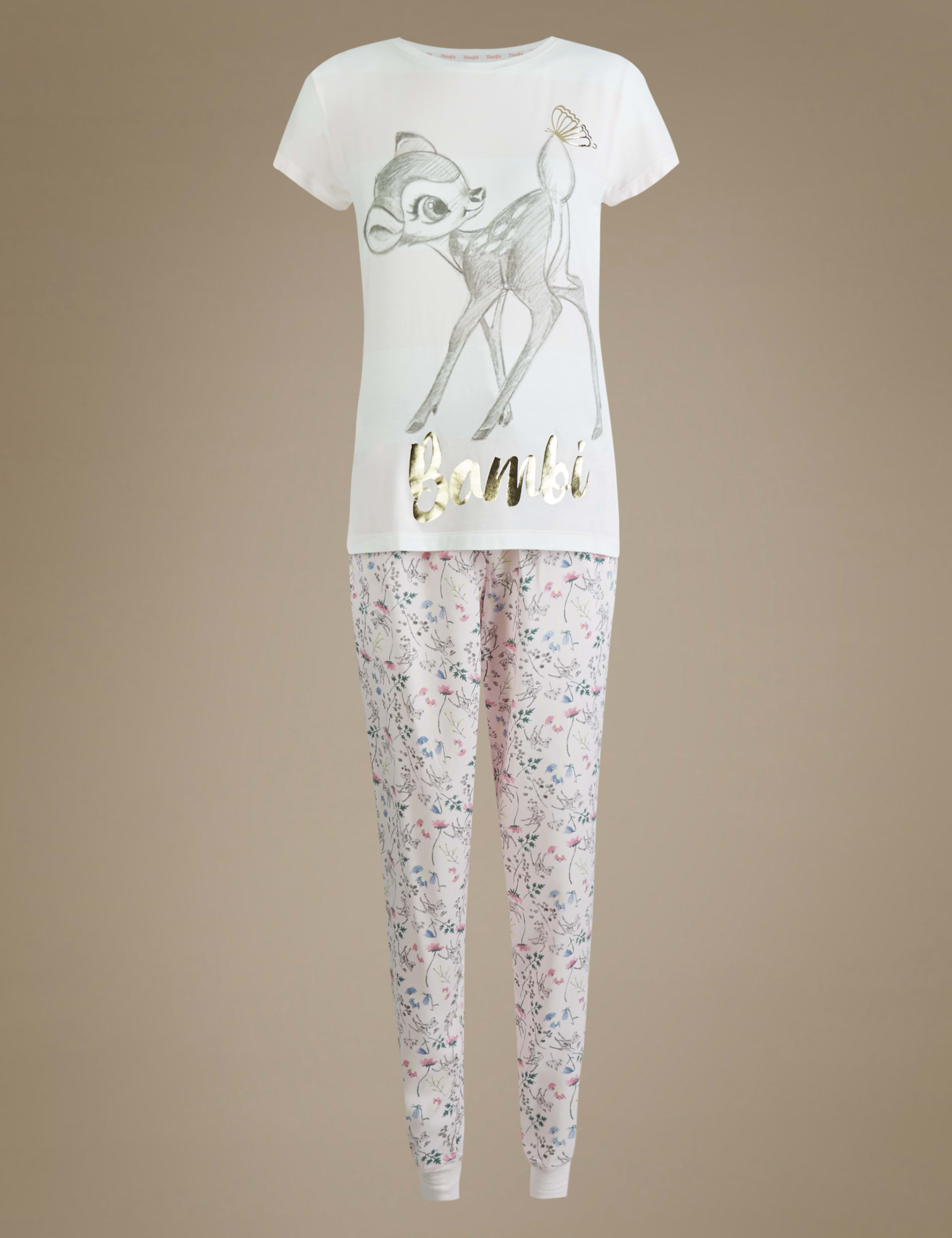 Bambi Printed Short Sleeve Pyjamas 2 of 6