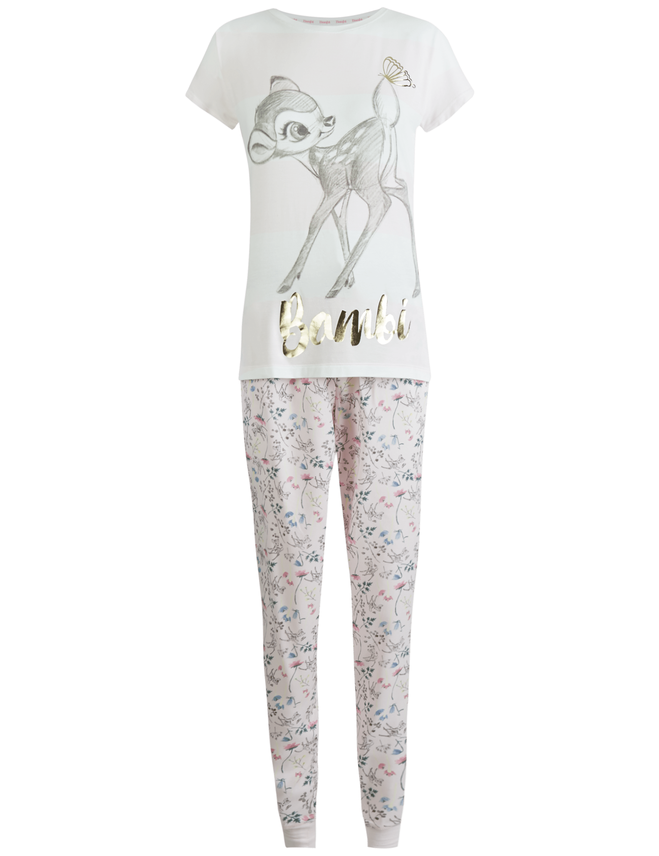 Bambi Printed Short Sleeve Pyjamas 5 of 6