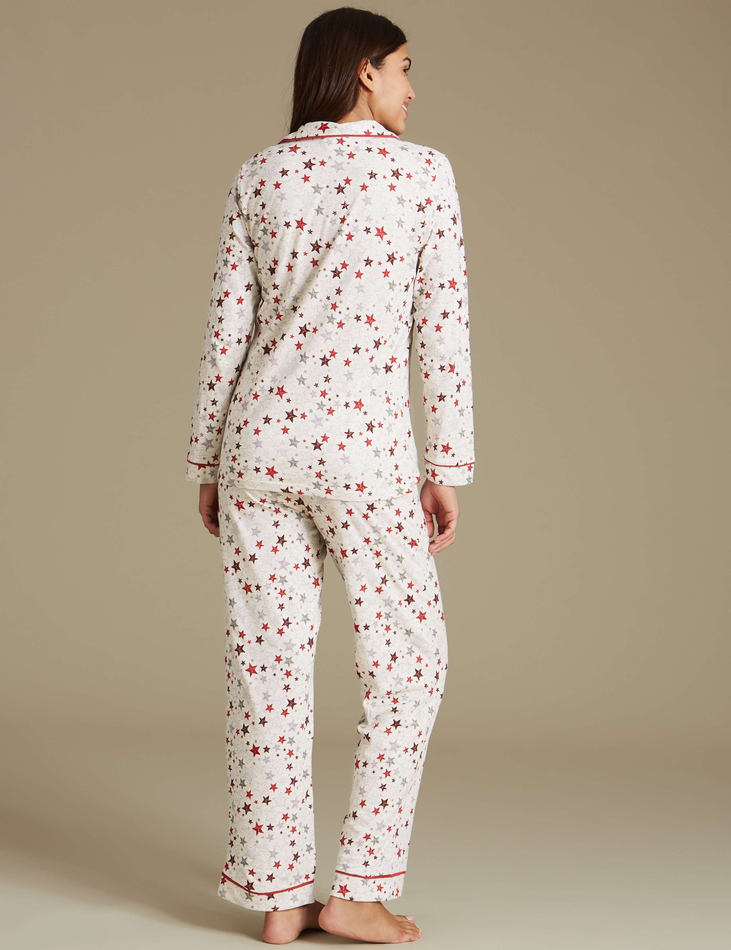 Star Print Long Sleeve Pyjama Set 3 of 6