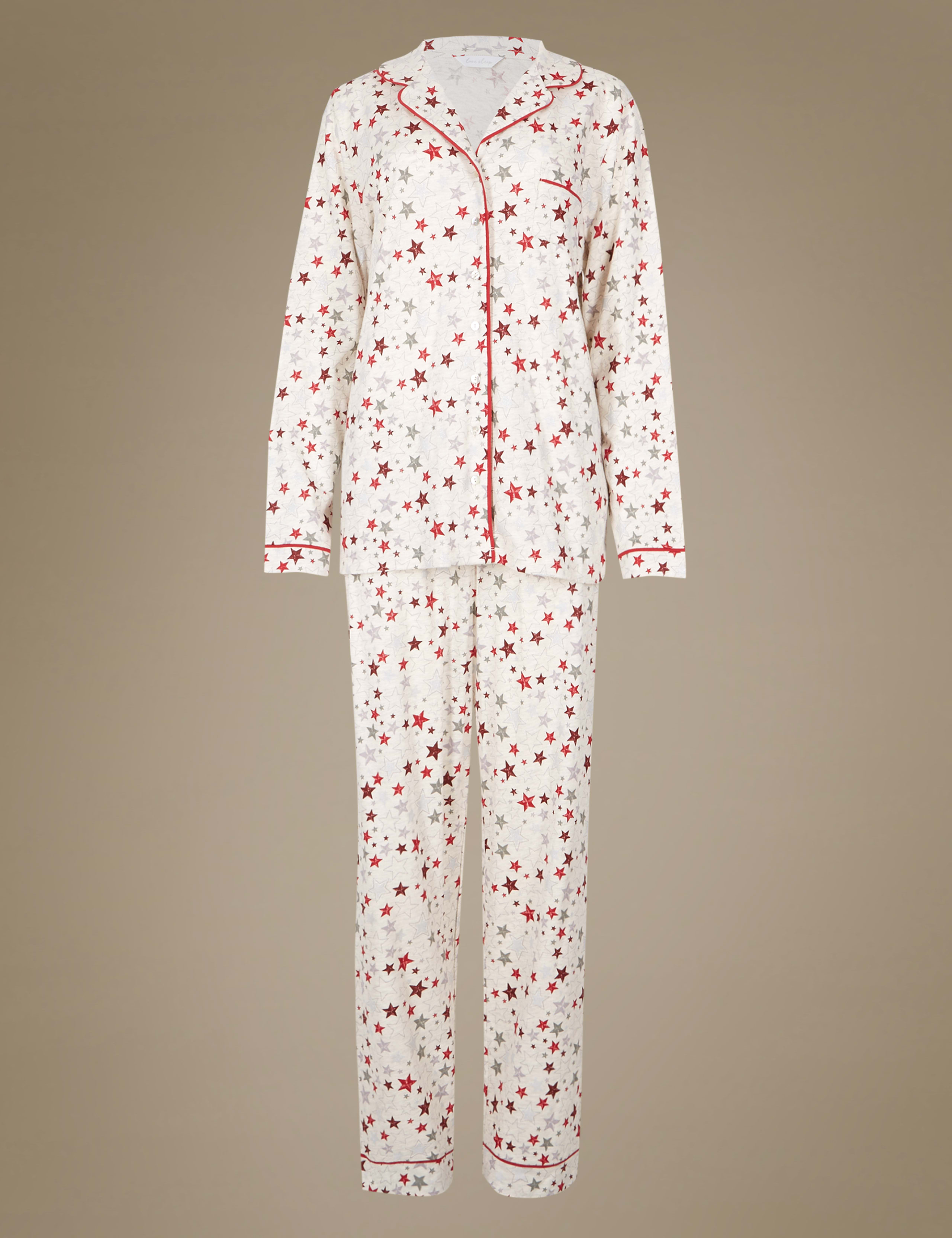 Star Print Long Sleeve Pyjama Set 2 of 6