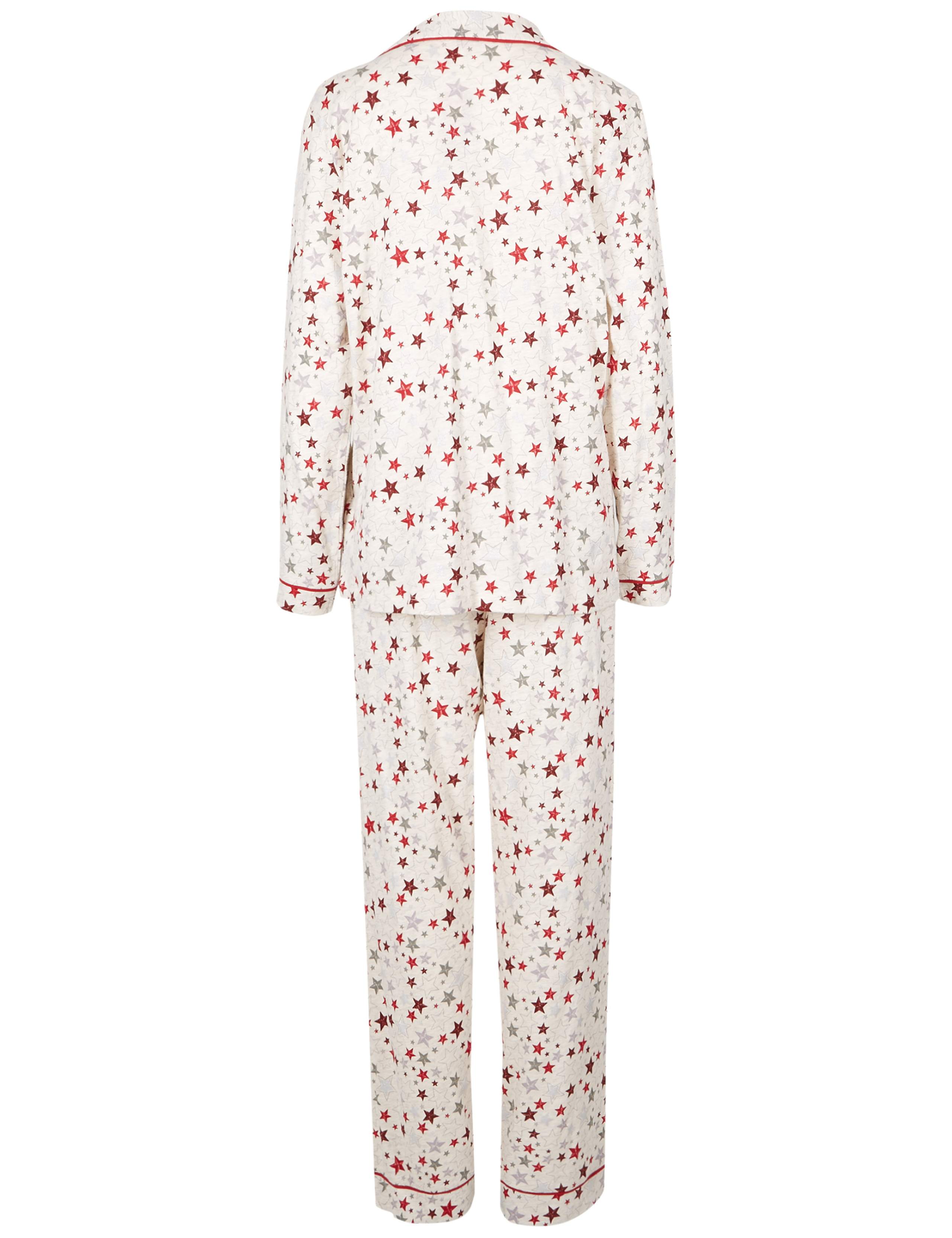 Star Print Long Sleeve Pyjama Set 6 of 6