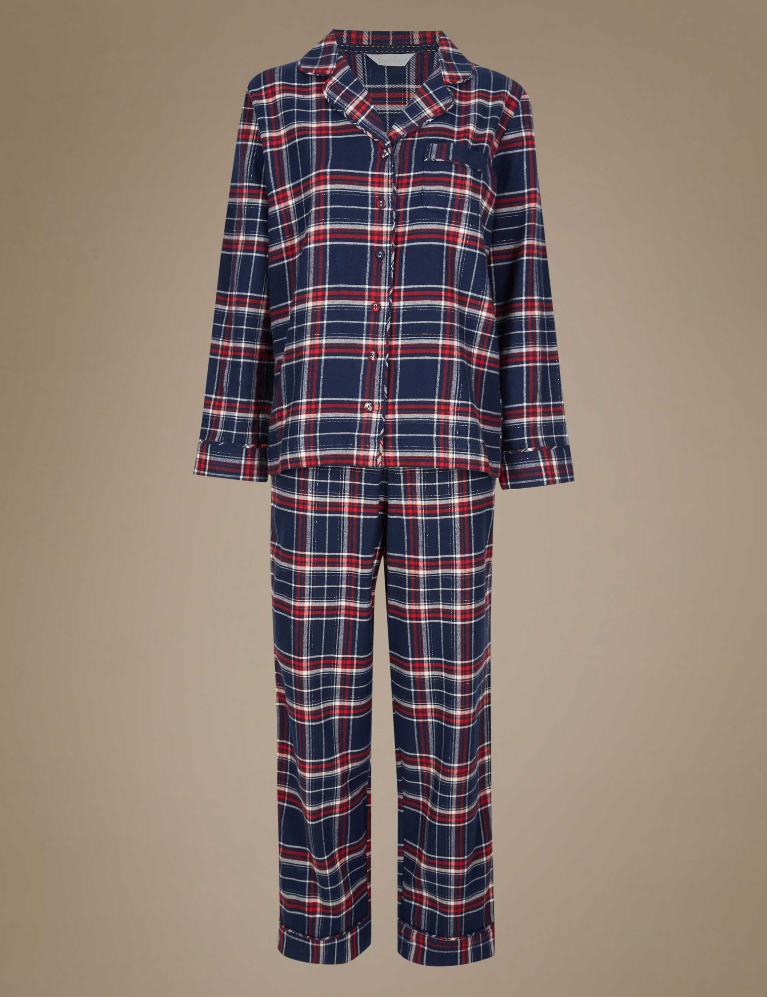 Cotton Rich Checked Pyjamas 2 of 6