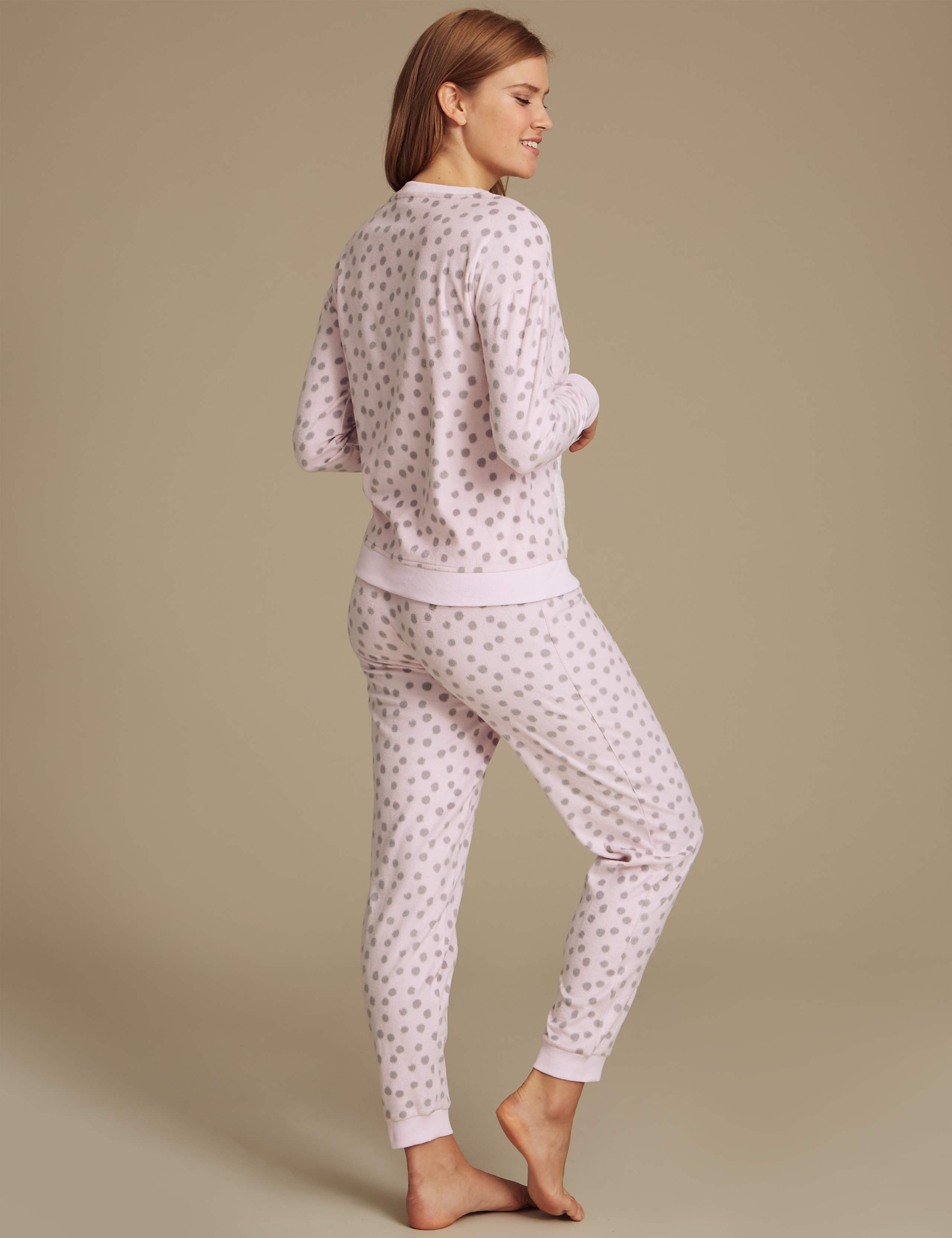 Fleece Printed Long Sleeve Pyjamas 3 of 6
