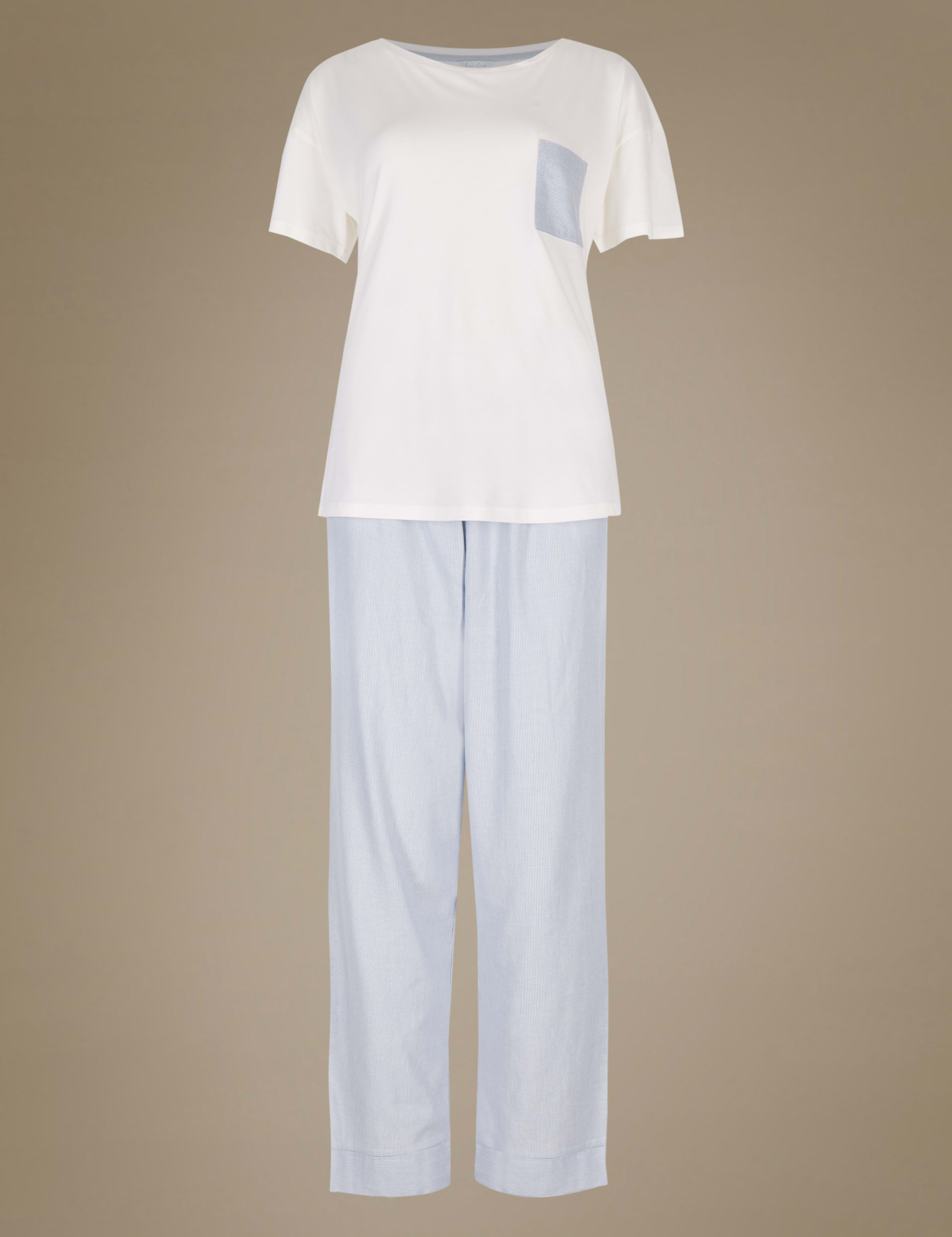 Cotton Blend Short Sleeve Pyjama Set 2 of 6