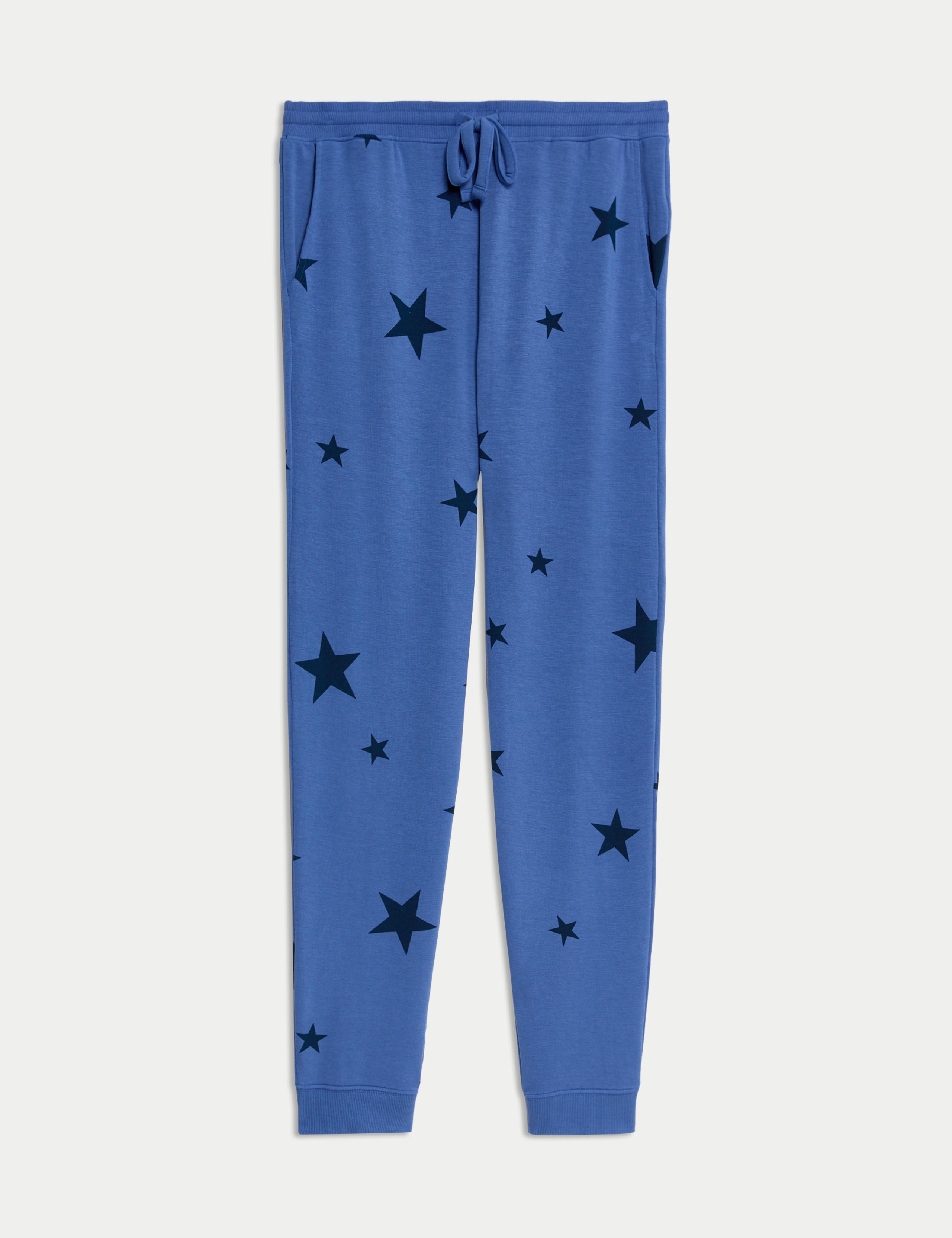 Star Print Cuffed Hem Pyjama Bottoms 2 of 4