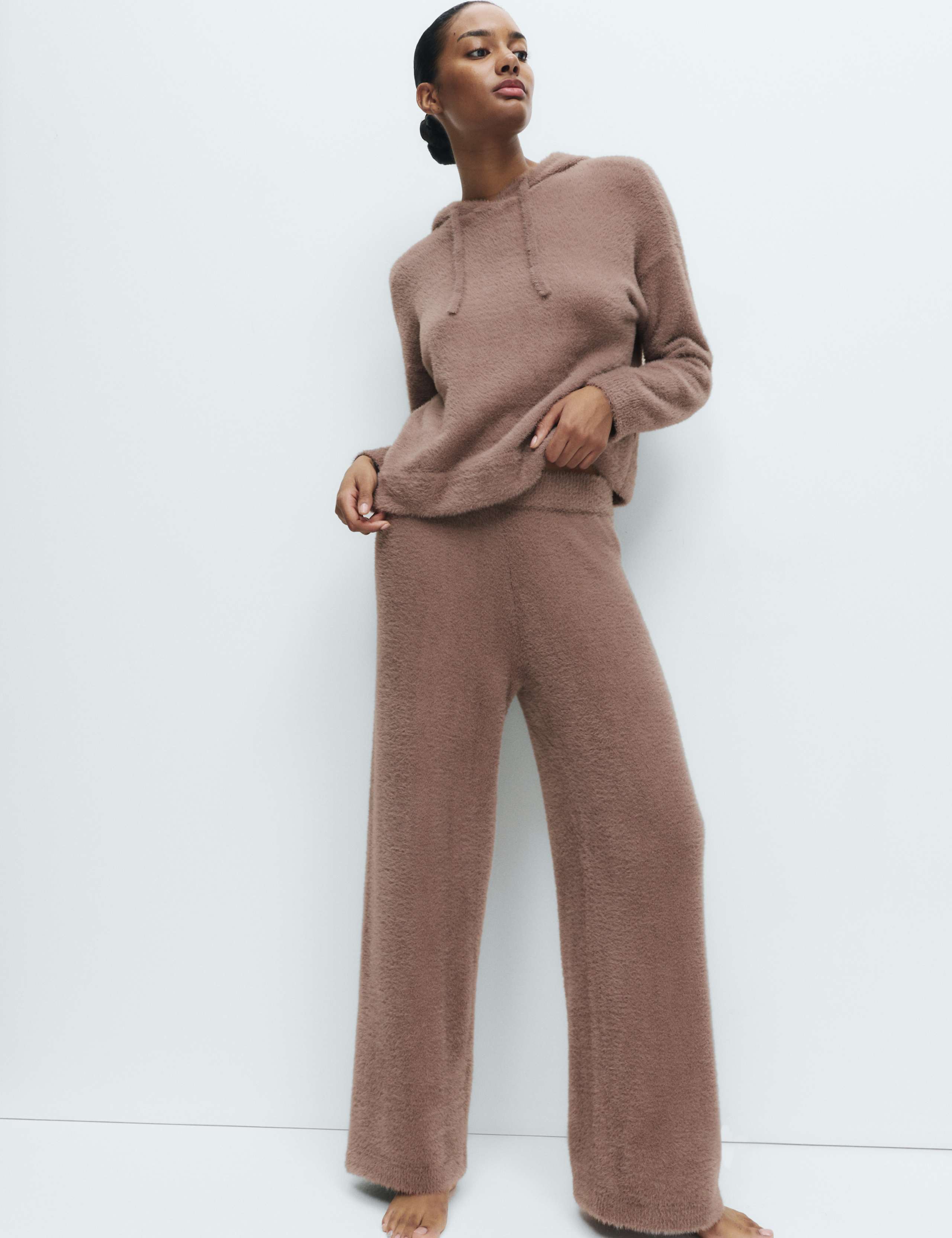 Feather Knit Wide Leg Pyjama Bottoms 4 of 4