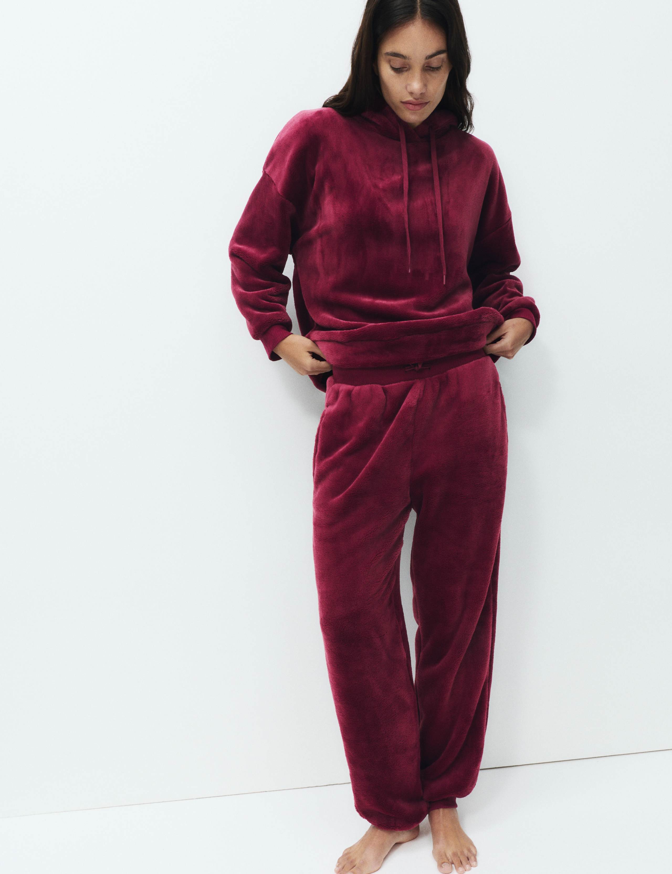 Fur Fleece Lounge Joggers 1 of 5