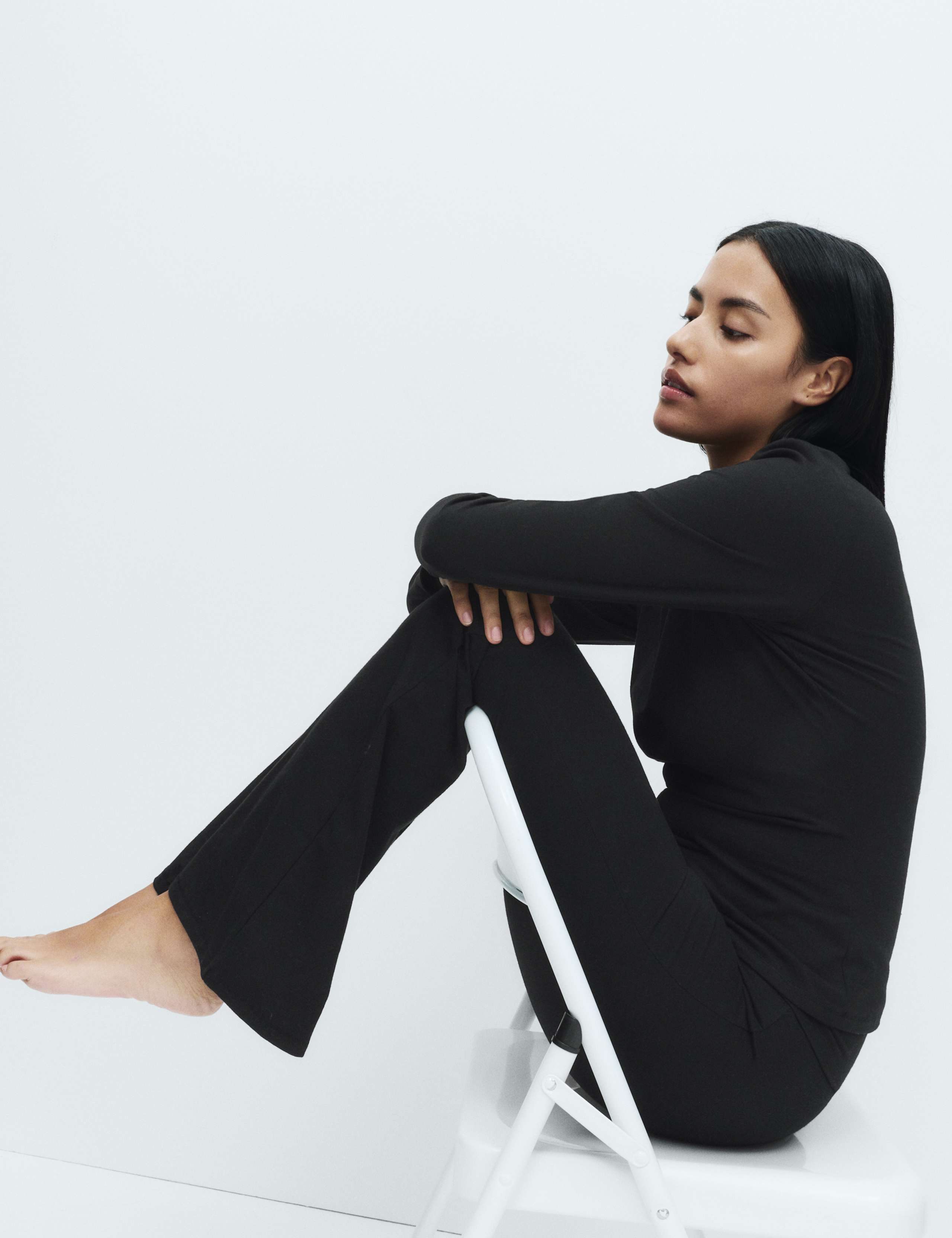 Cotton Rich Flared Lounge Joggers 4 of 4