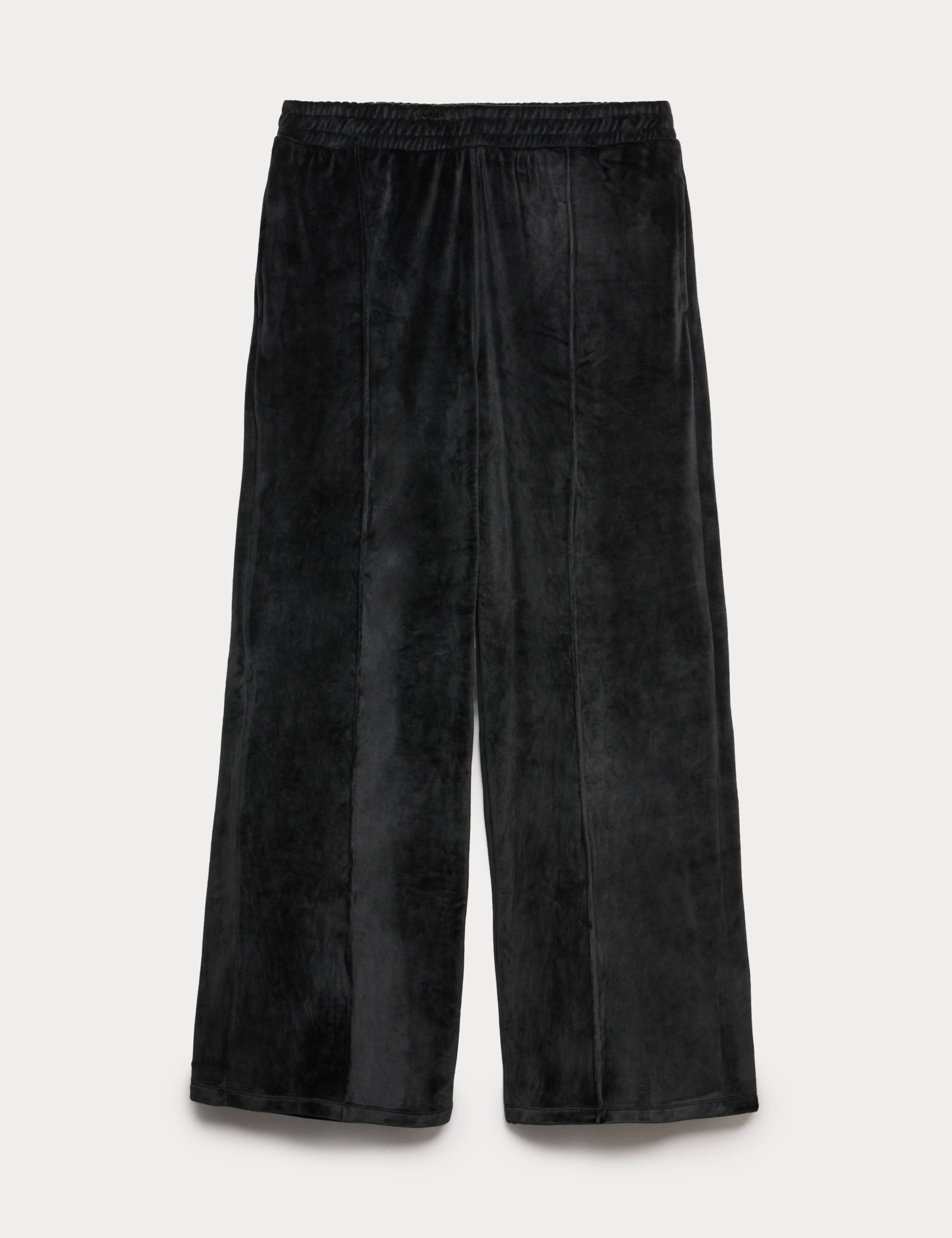 Velour Wide Leg Joggers 2 of 4