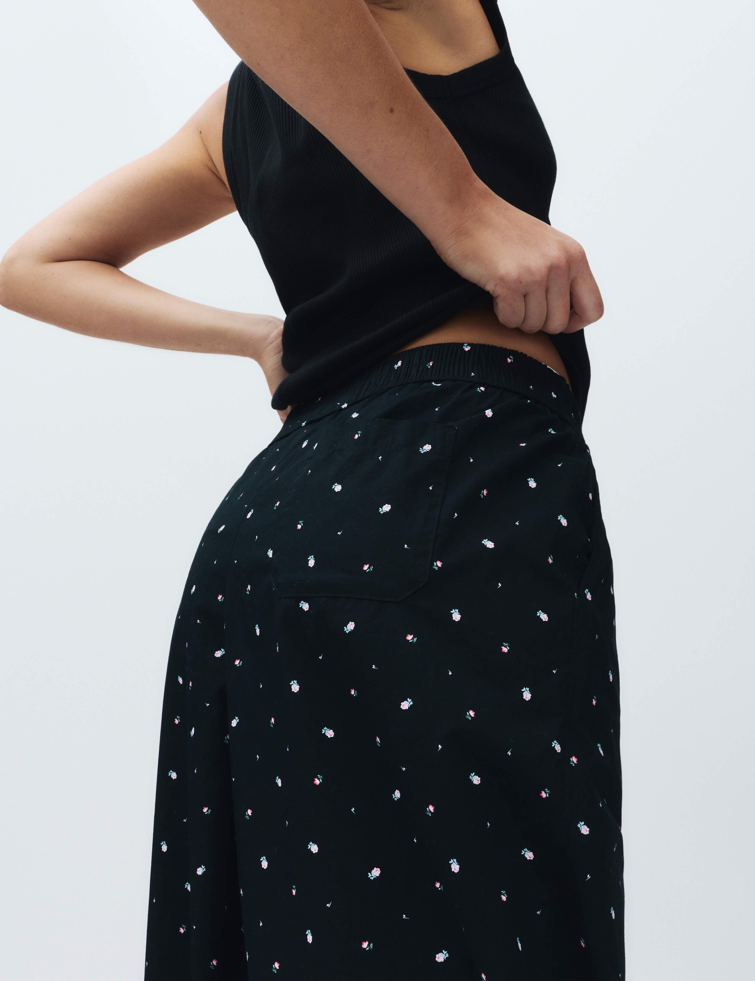 Pure Cotton Floral Wide Leg Pyjama Bottoms 3 of 5