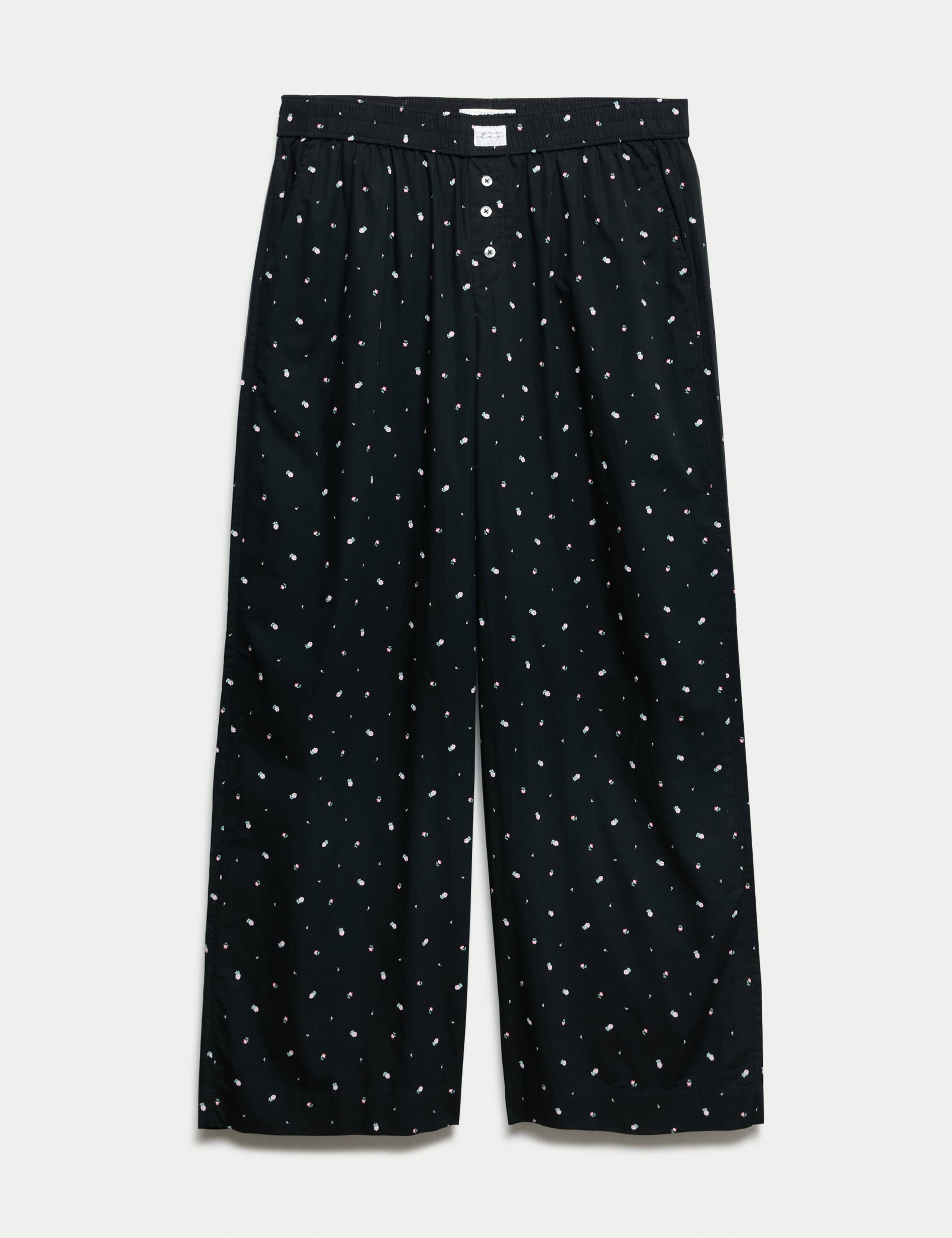 Pure Cotton Floral Wide Leg Pyjama Bottoms 2 of 5