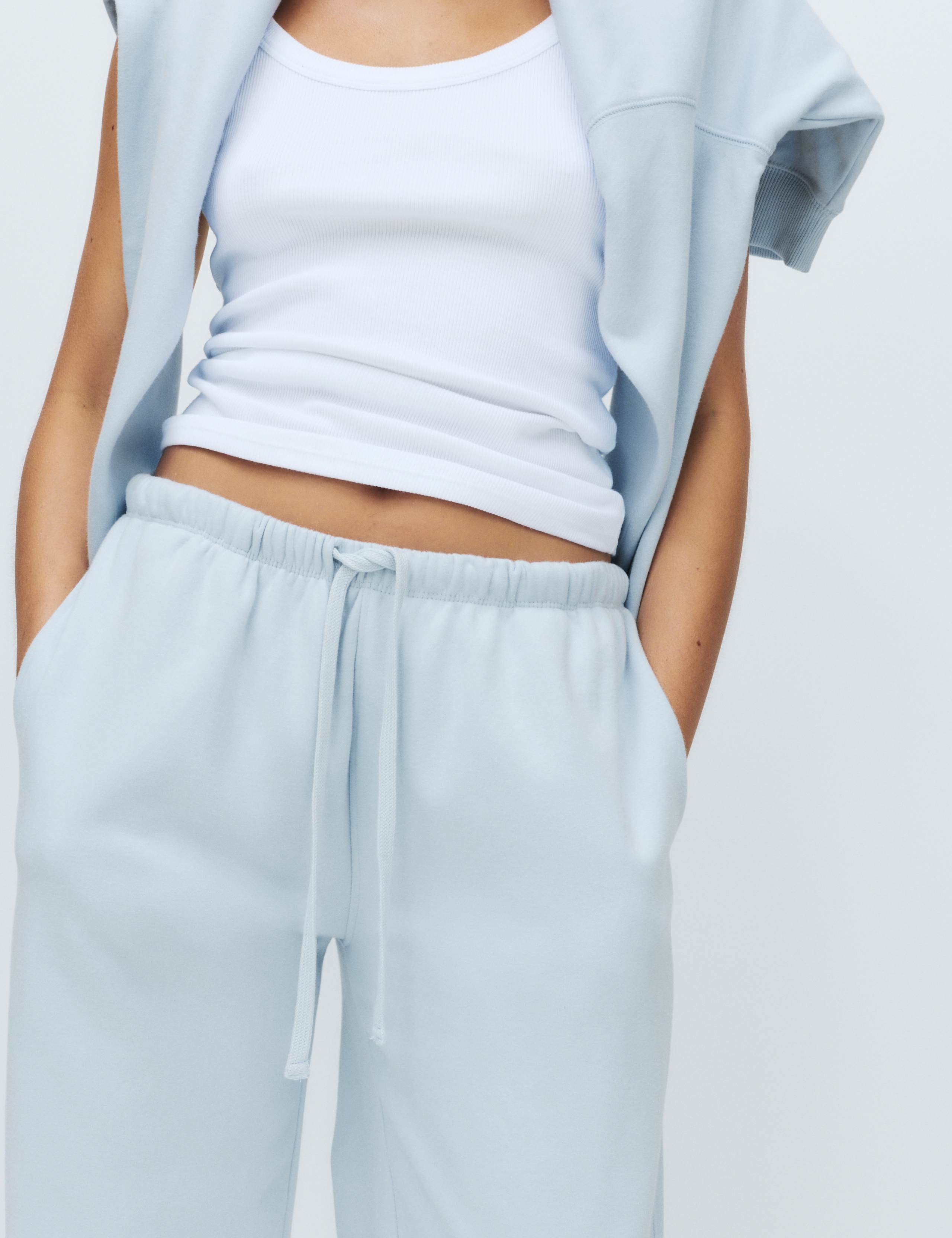 Cotton Rich Brushback Wide Leg Lounge Joggers 3 of 5